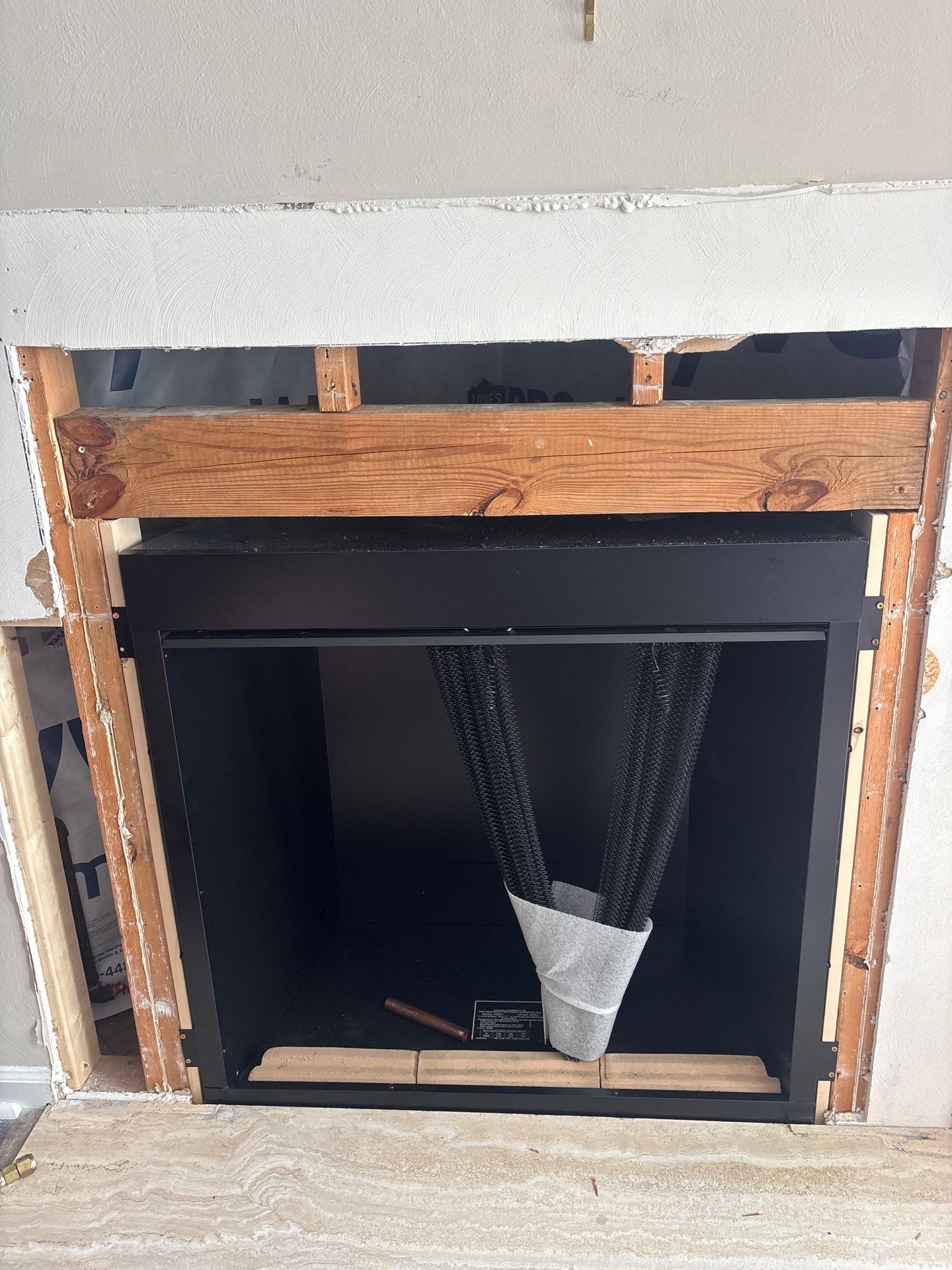 Gas Fireplace Installation in Chesapeake by Premier Chimney and Roofing