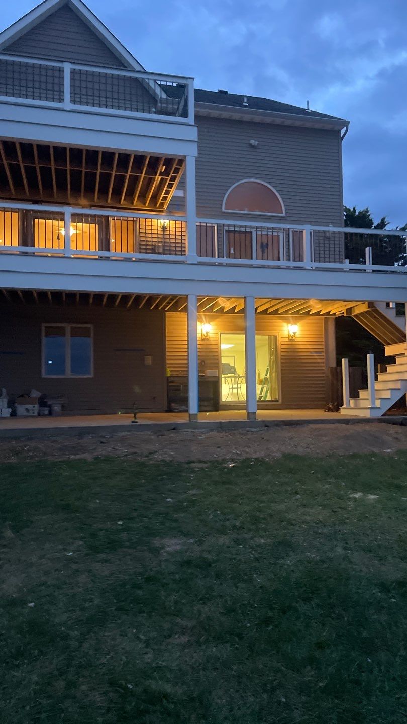 Waterfront deck In Keyport  by deck guardian
