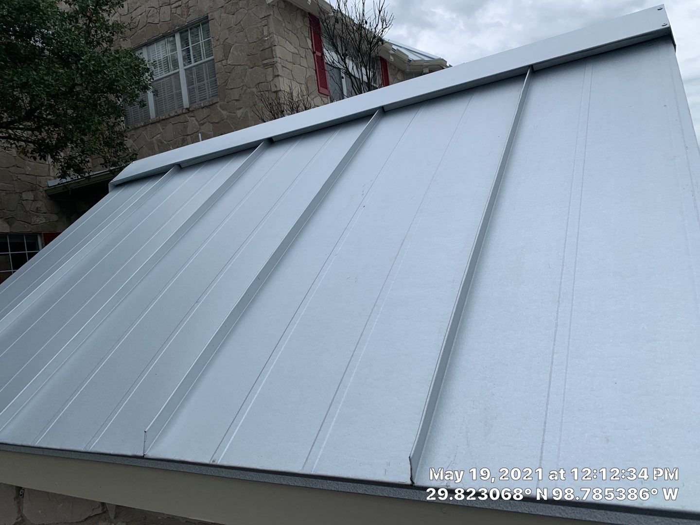 Residential Metal Roof Installation using McElroy Metal by Premier Roofing and Contracting
