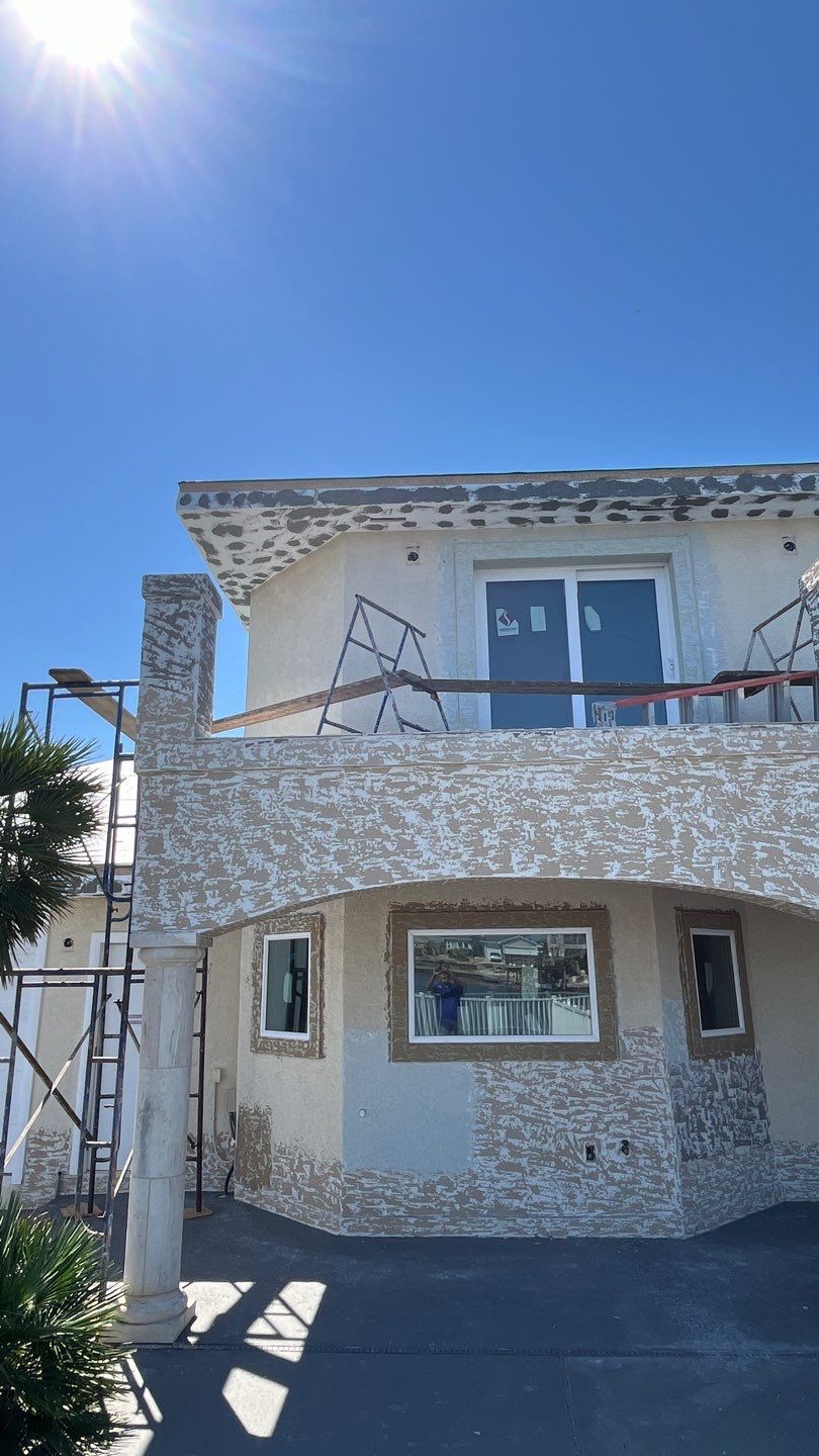 Stucco by Bayfront Roofing and Construction