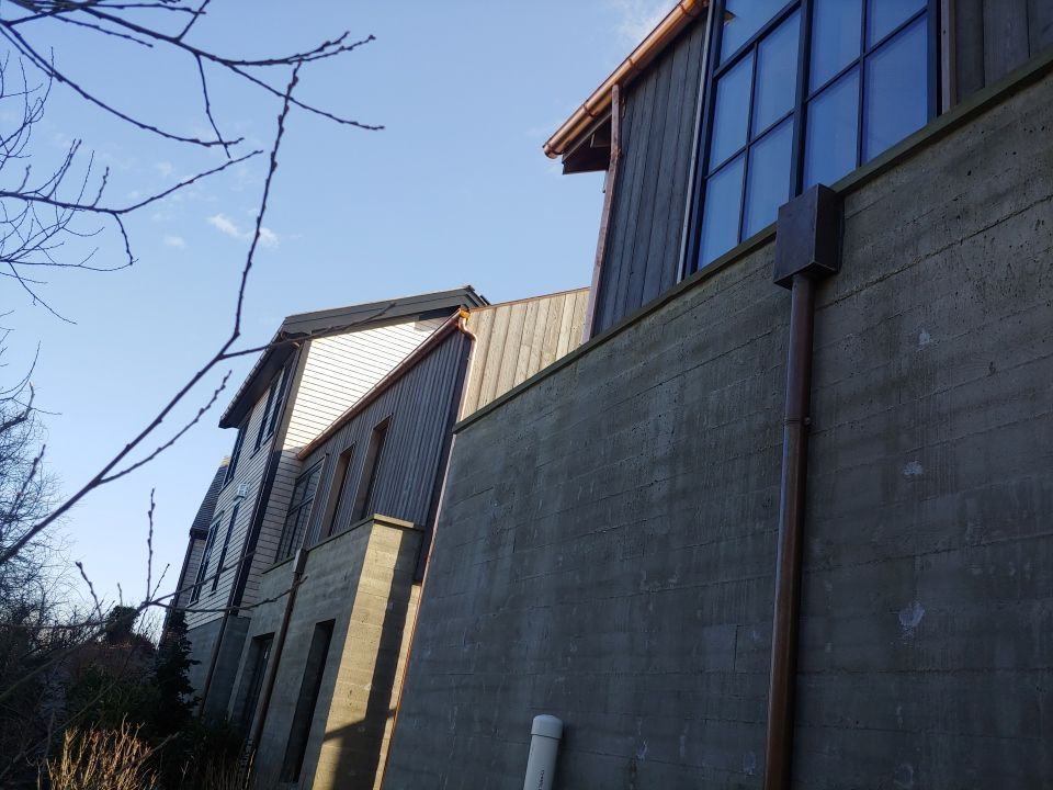 Gutter Installation using 6" Half Round Copper Gutter in Provincetown, MA by Gutter Pro Enterprises