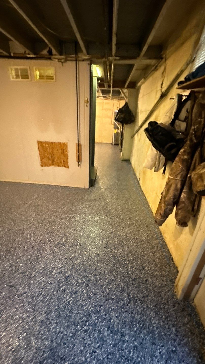 Gravel Basement Project in Leechburg by Floors in a Day, Inc