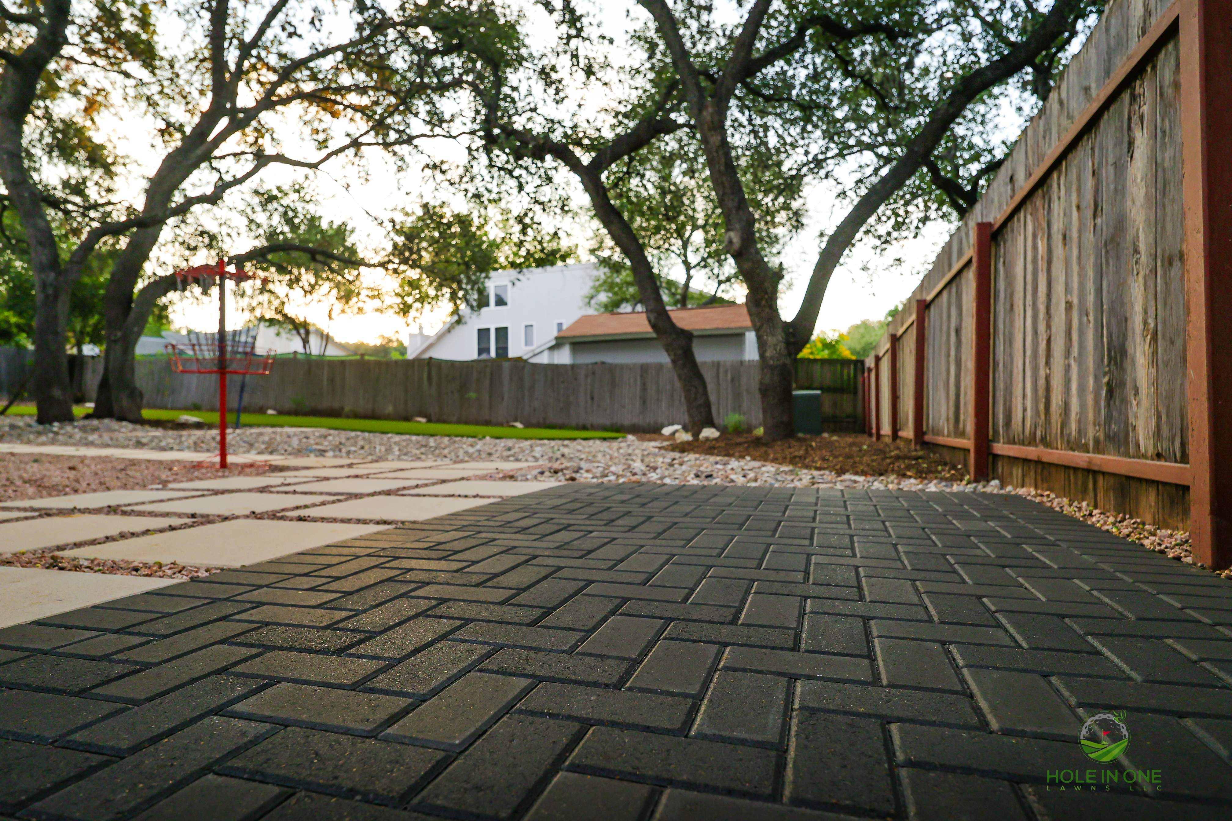 Pet Turf, Holland Paver Walkway & 2x2 Pavers | Green Springs Valley, San Antonio TX by Hole In One Lawns, LLC