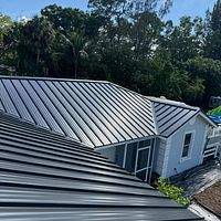 24ga 1.5" Mechanical Seam Matte Black  by Total Roofing System The Metal Roof Experts