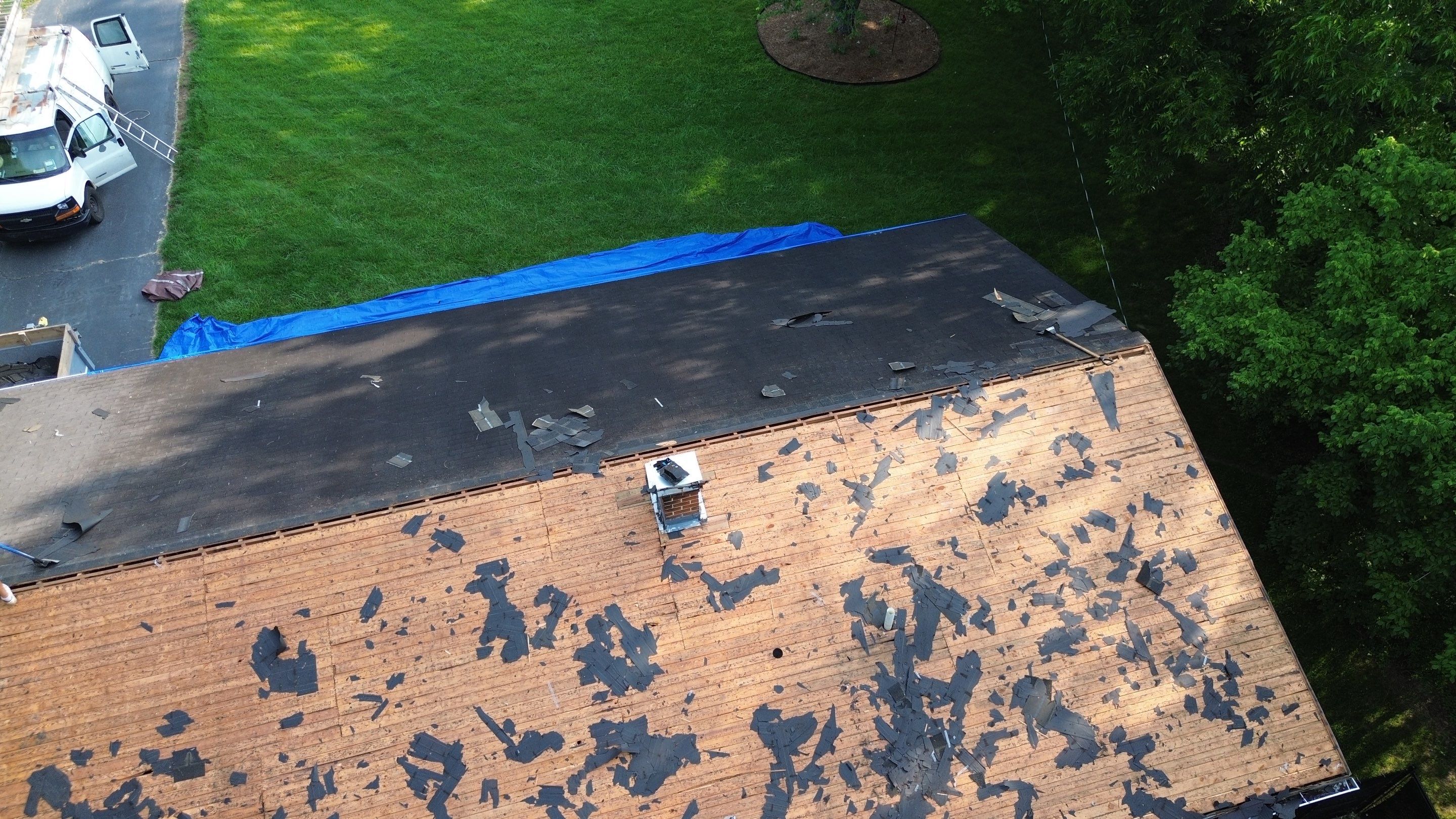 Roof and gutter replacement by hail and wind damage by Just Brilliant Restoration JBR