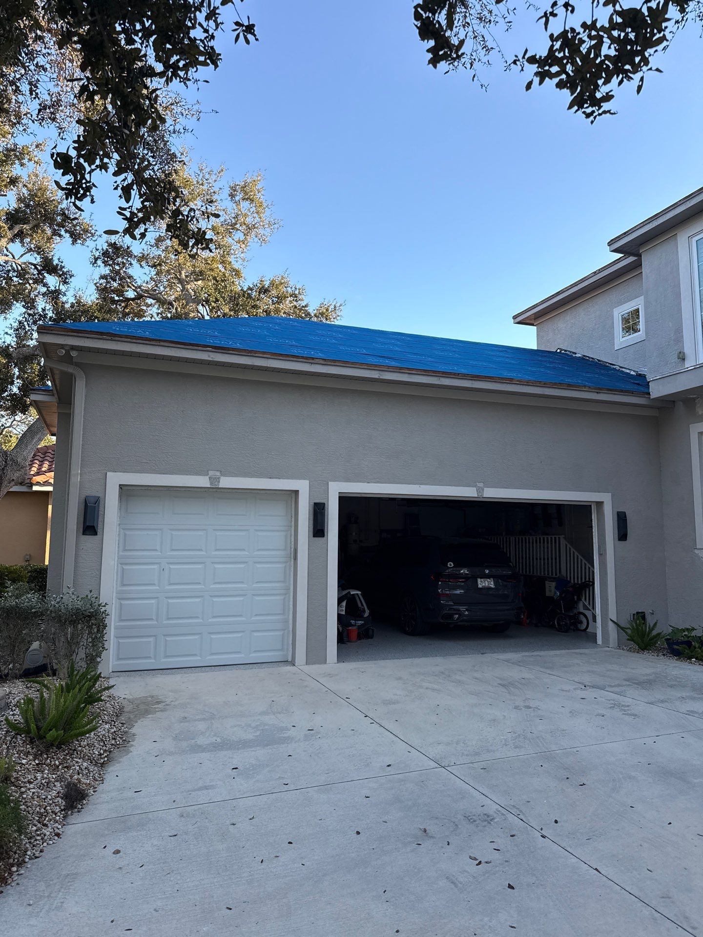 Soffit and Fascia Installation and black seamless gutters in Sarasota FL by Gutter Professors