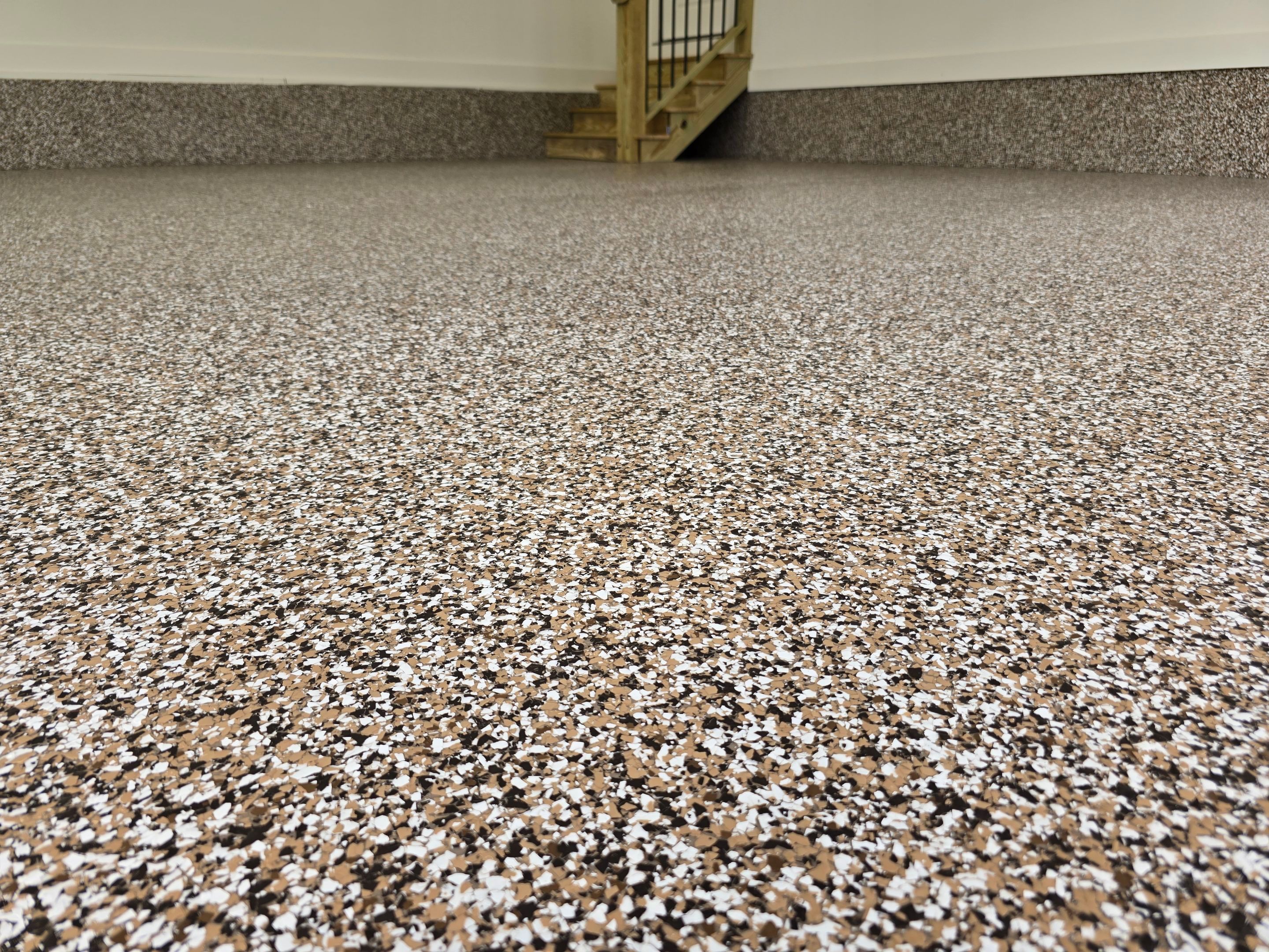 Garage & Porch Upgrade Using Mocha Match & Obsidian  by Elite Floor Solutions