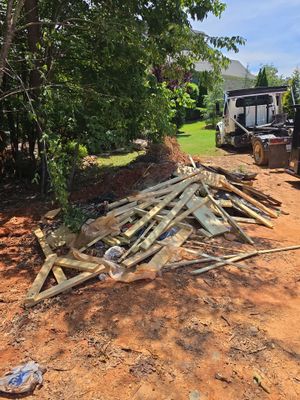 Job site clean up in Waxhaw
