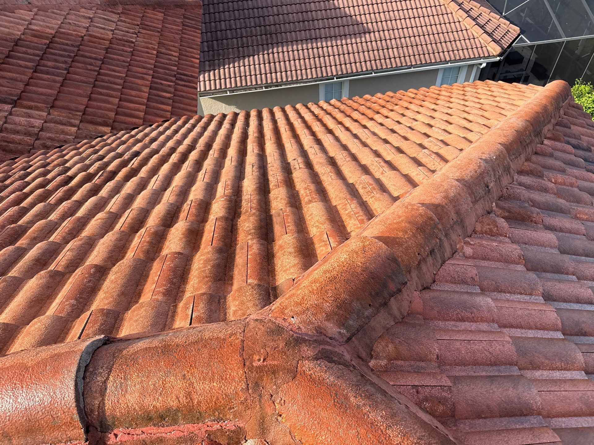 Soft Wash Tile Roof Cleaning in Sonoma Community, Sarasota, FL by Sunshine AquaWash