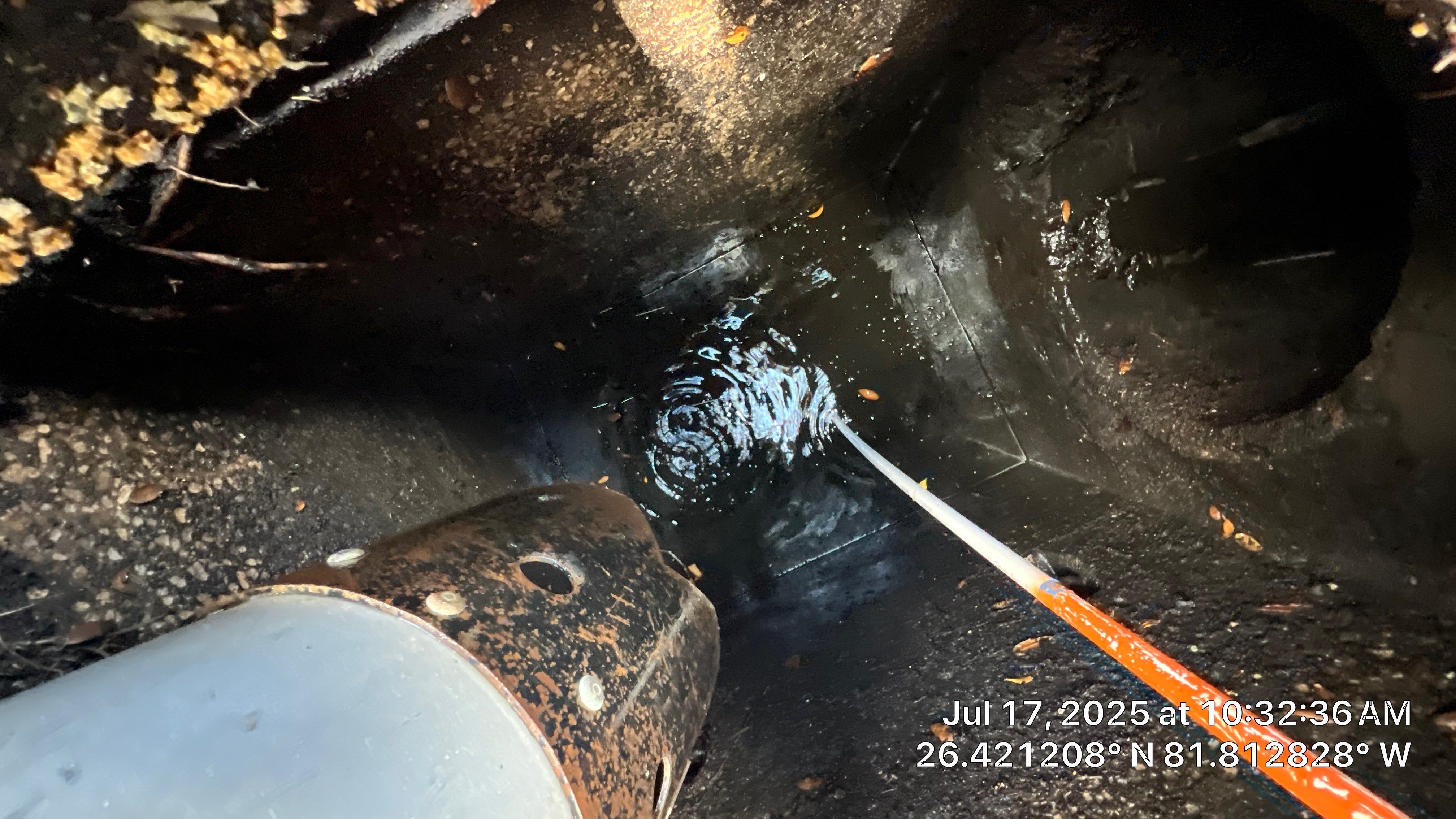 Catch Basin Cleaning with 1 Tom Plumber in Estero by APS Power & Water
