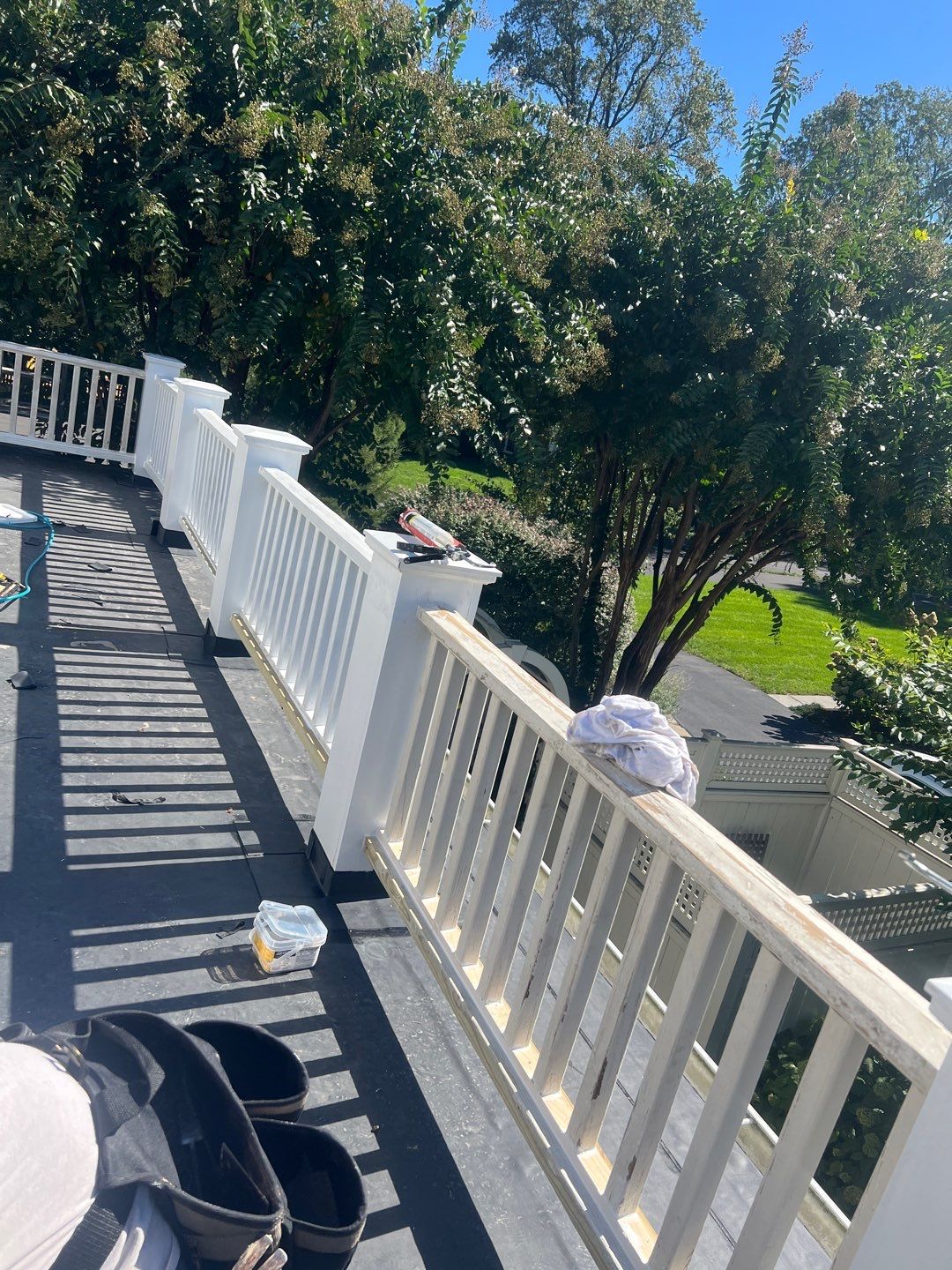 McLean - Residential Flat Roof Replacement with Carlisle Syntec EPDM by RM Banning, Inc.