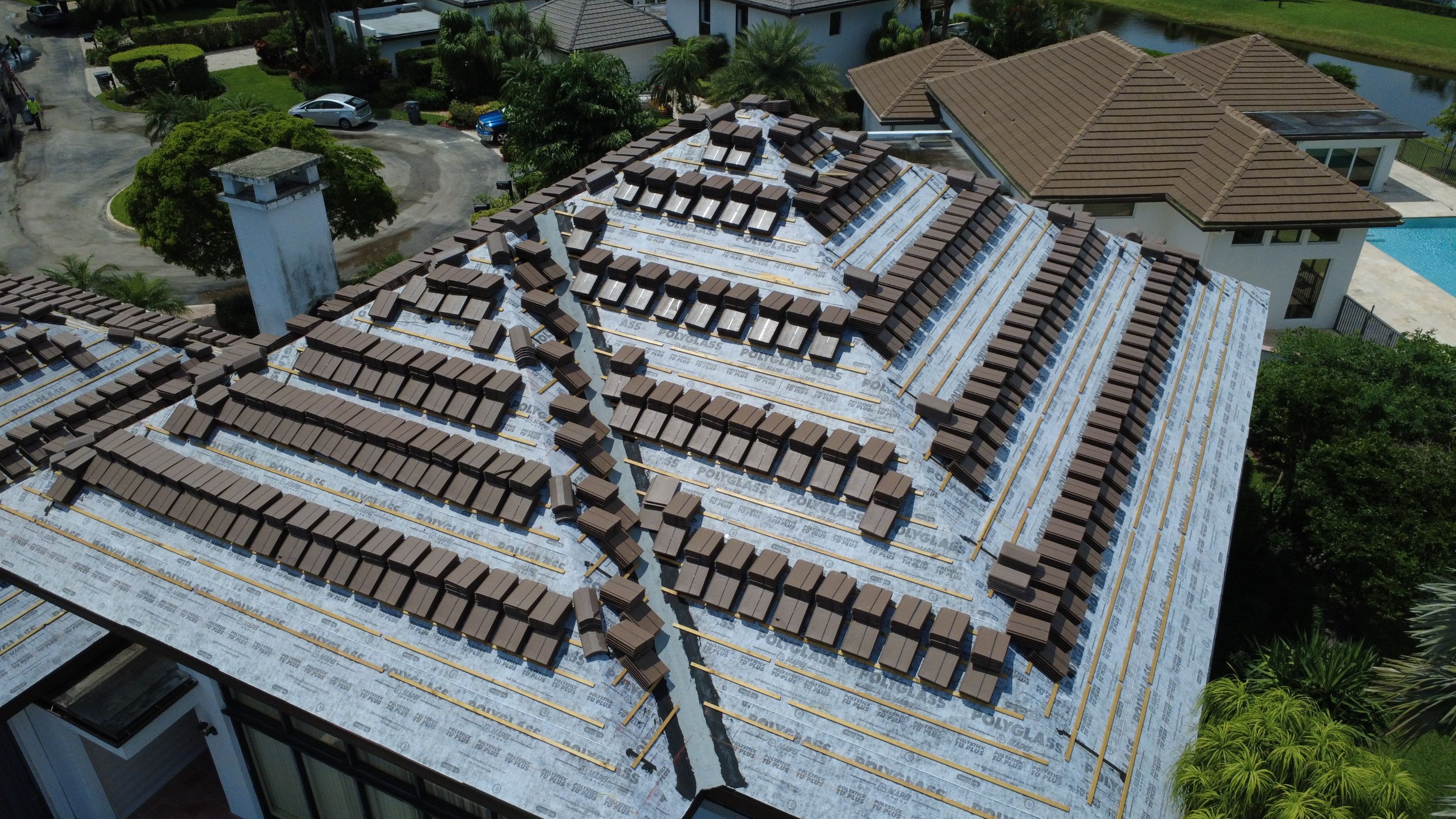 Residential Roofing Installation using Westlake Roofing Tile by BLUES BROTHERS ROOFING