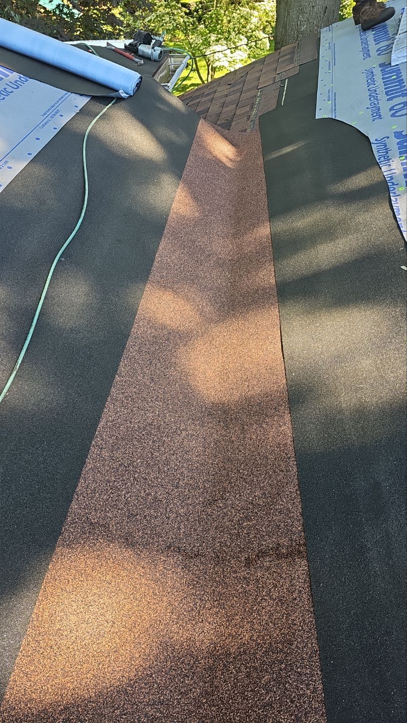 Atlas Pinnacle, Color, Burnt Hickory, Drip Edge, Color, Royal Brown by Eagle Eye Roofing