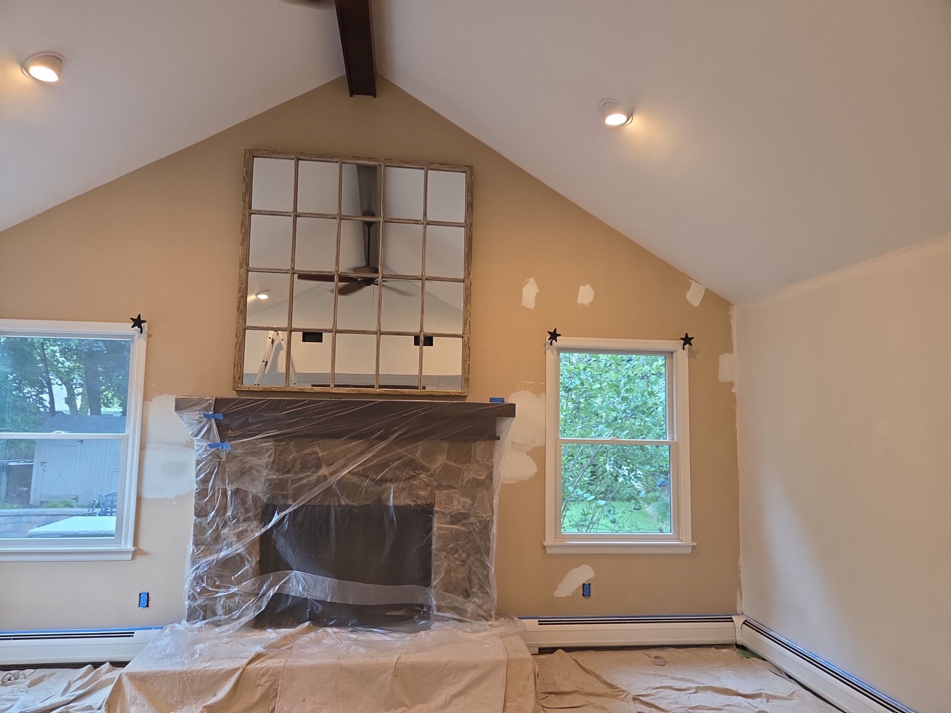 Interior Painting and Vaulted Ceiling Refresh in Oradell by Spectrum Painting, LLC