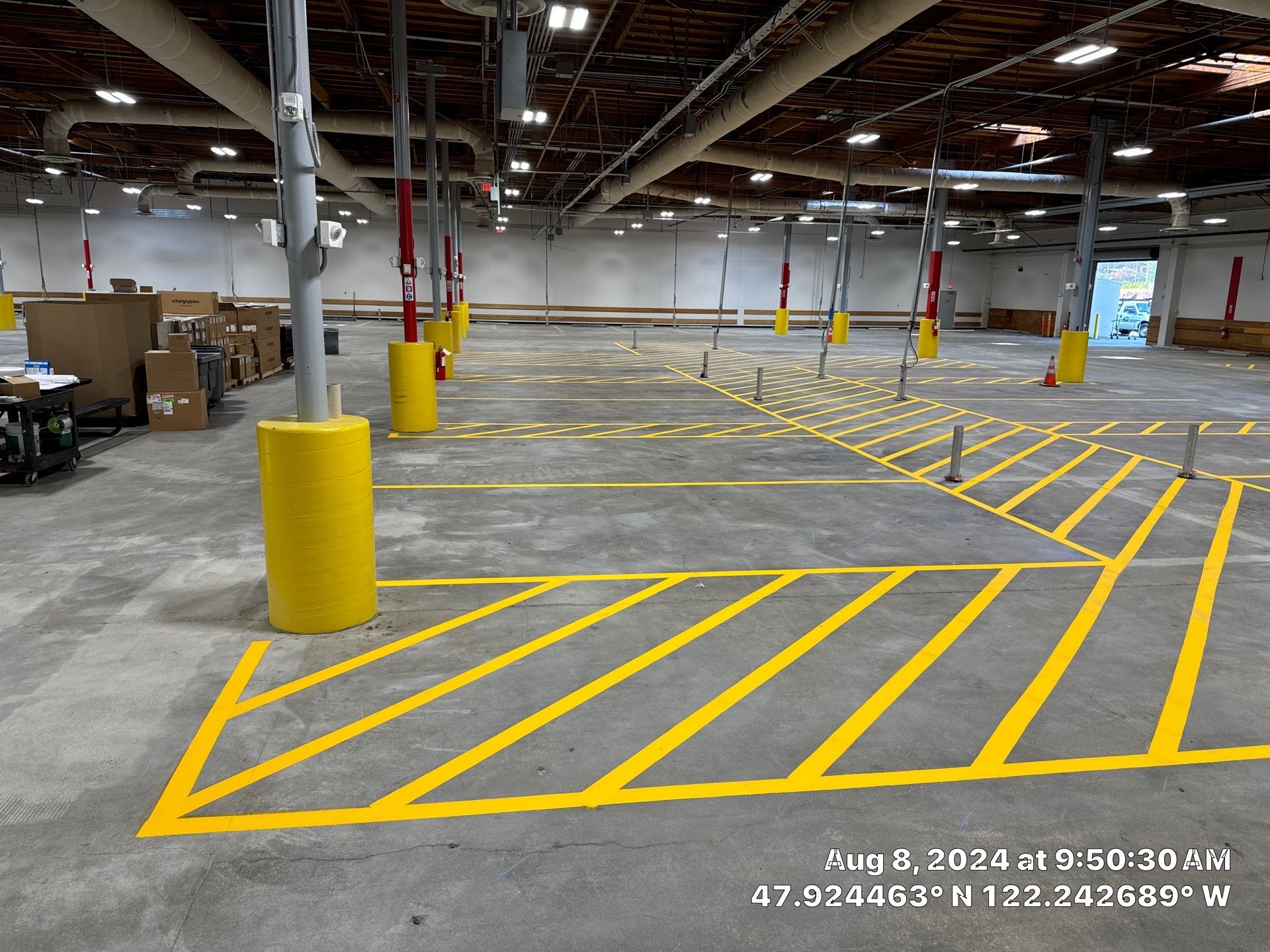 USPS Asphalt Patch Repair, Indoor Parking Lot Sandblast, Outdoor Parking Lot Sealcoating & Indoor/Outdoor Parking Lot Striping  by Jireh Asphalt & Concrete Inc 