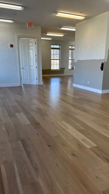 New hardwood floors for an office building