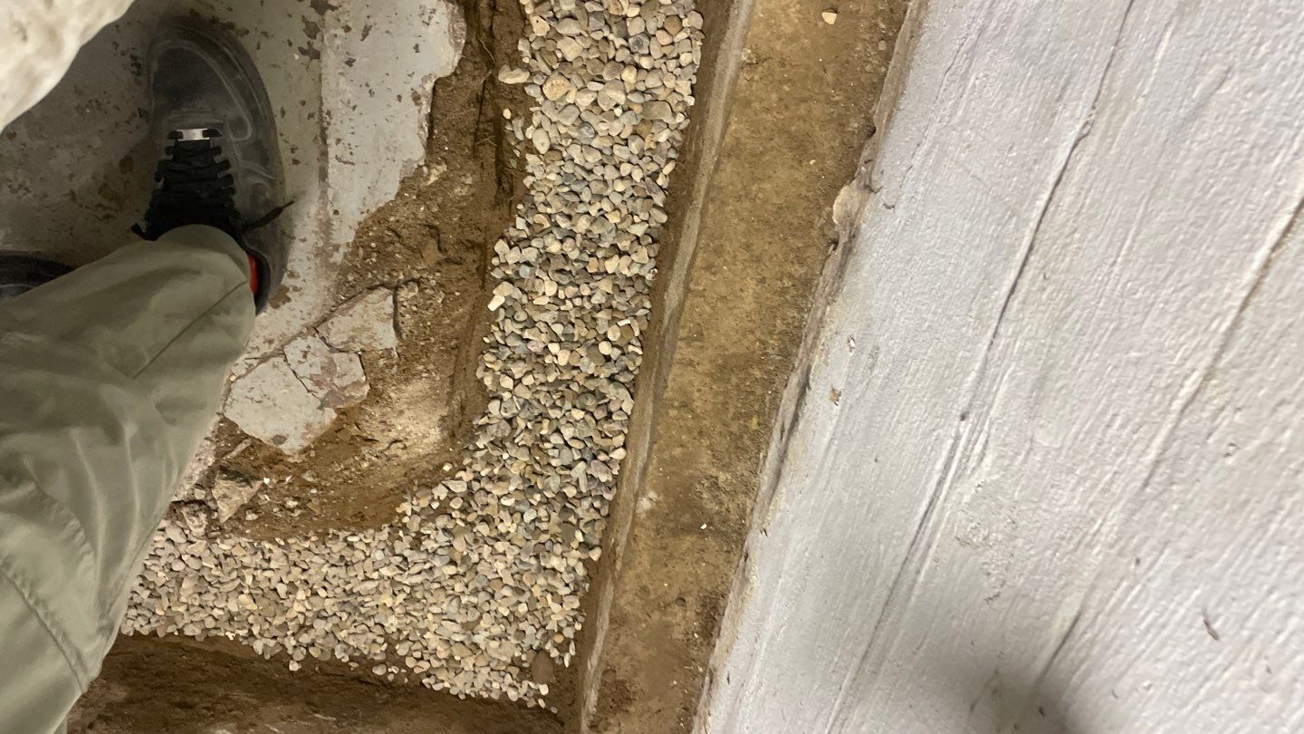 Interior Drain Tile & Yard French Drain in St. Paul, MN by Waterproofing Northeast