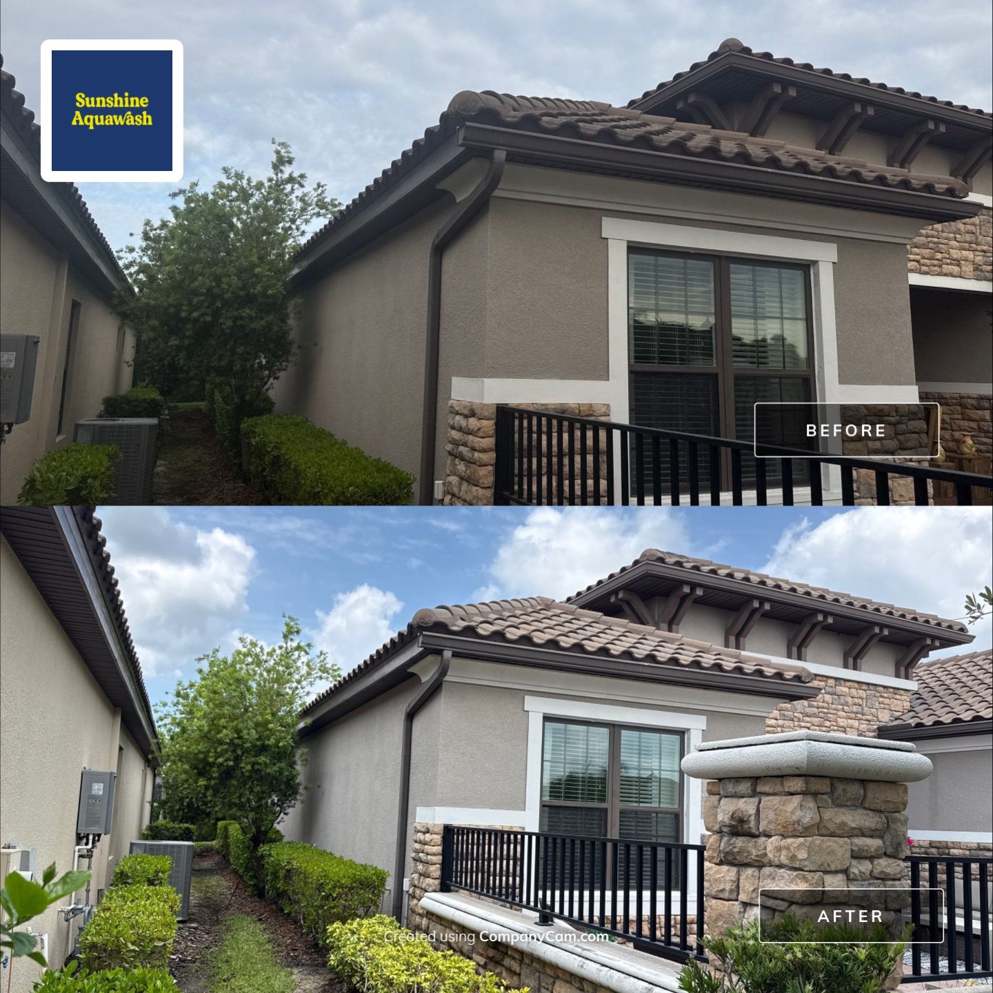 Tile Roof Cleaning in Artisan Lakes Community – Palmetto, FL by Sunshine AquaWash