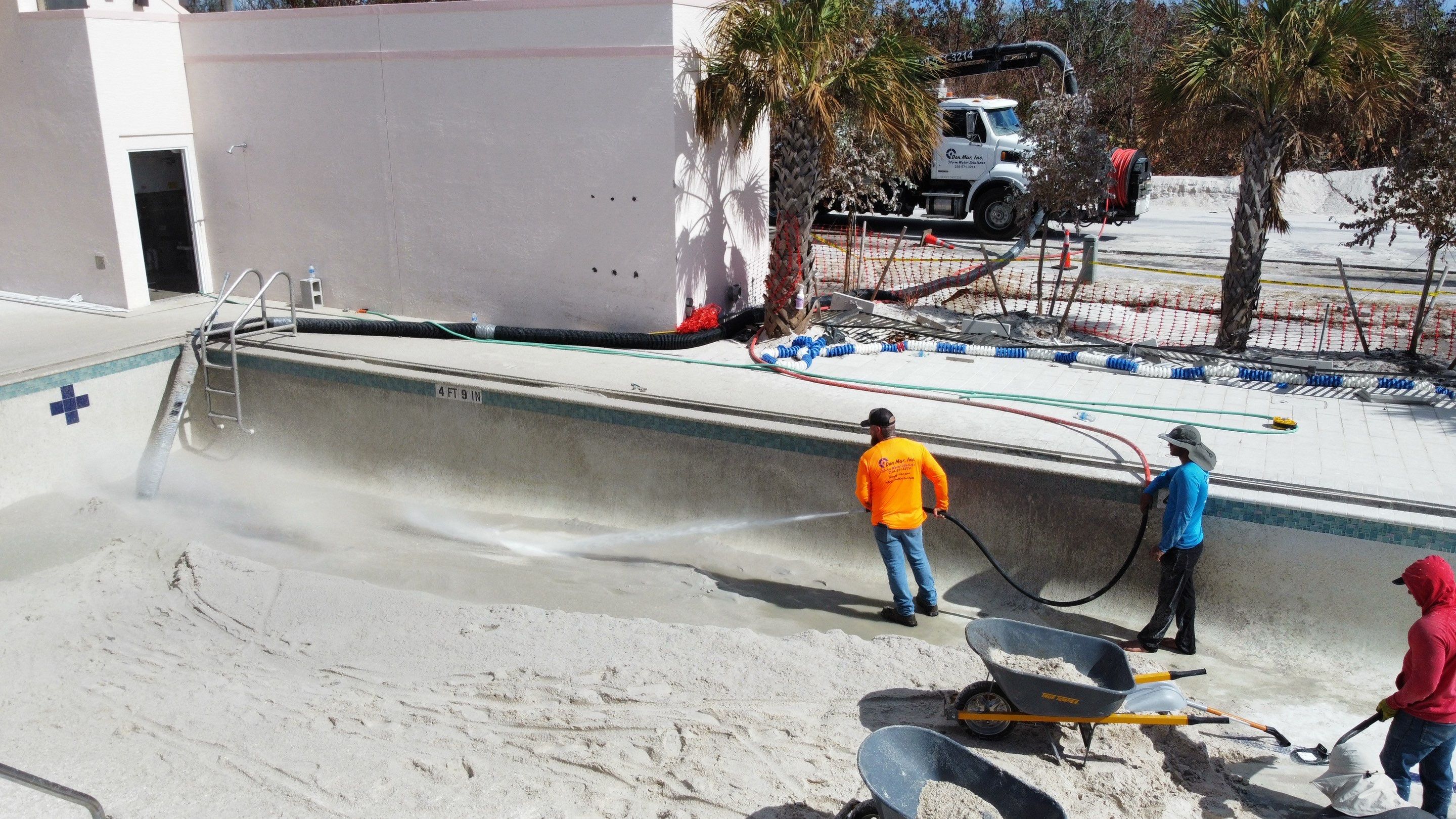 Beachside Community Club Pool Cleanout by Don Mar, Inc. Storm Water Solutions
