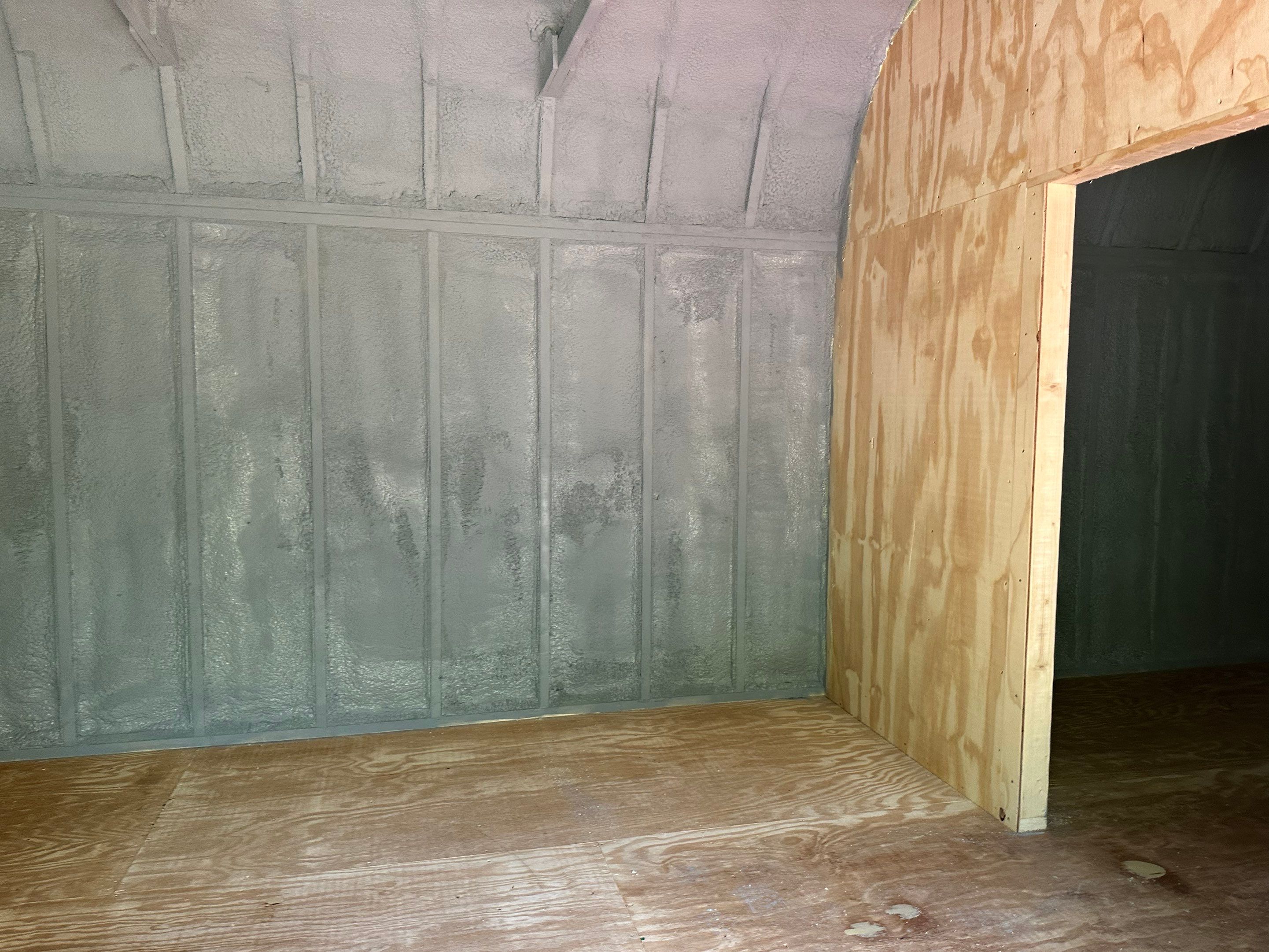 Shed Insulation using Closed Cell Spray Foam by NYS Foam & Energy