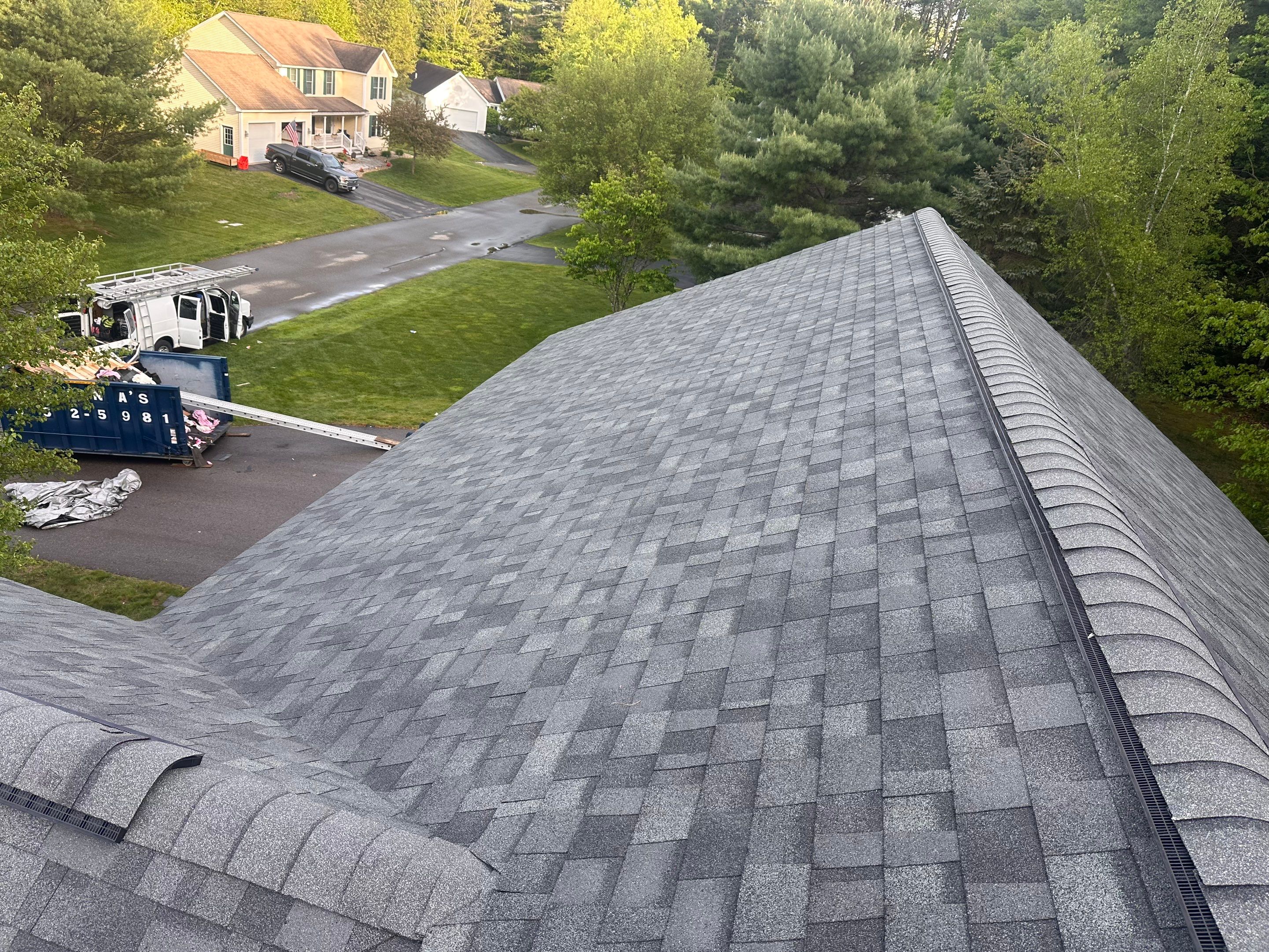 Owens Corning Shingle Roof Replacement and Decking in Keene, NH by Tall pine roofing