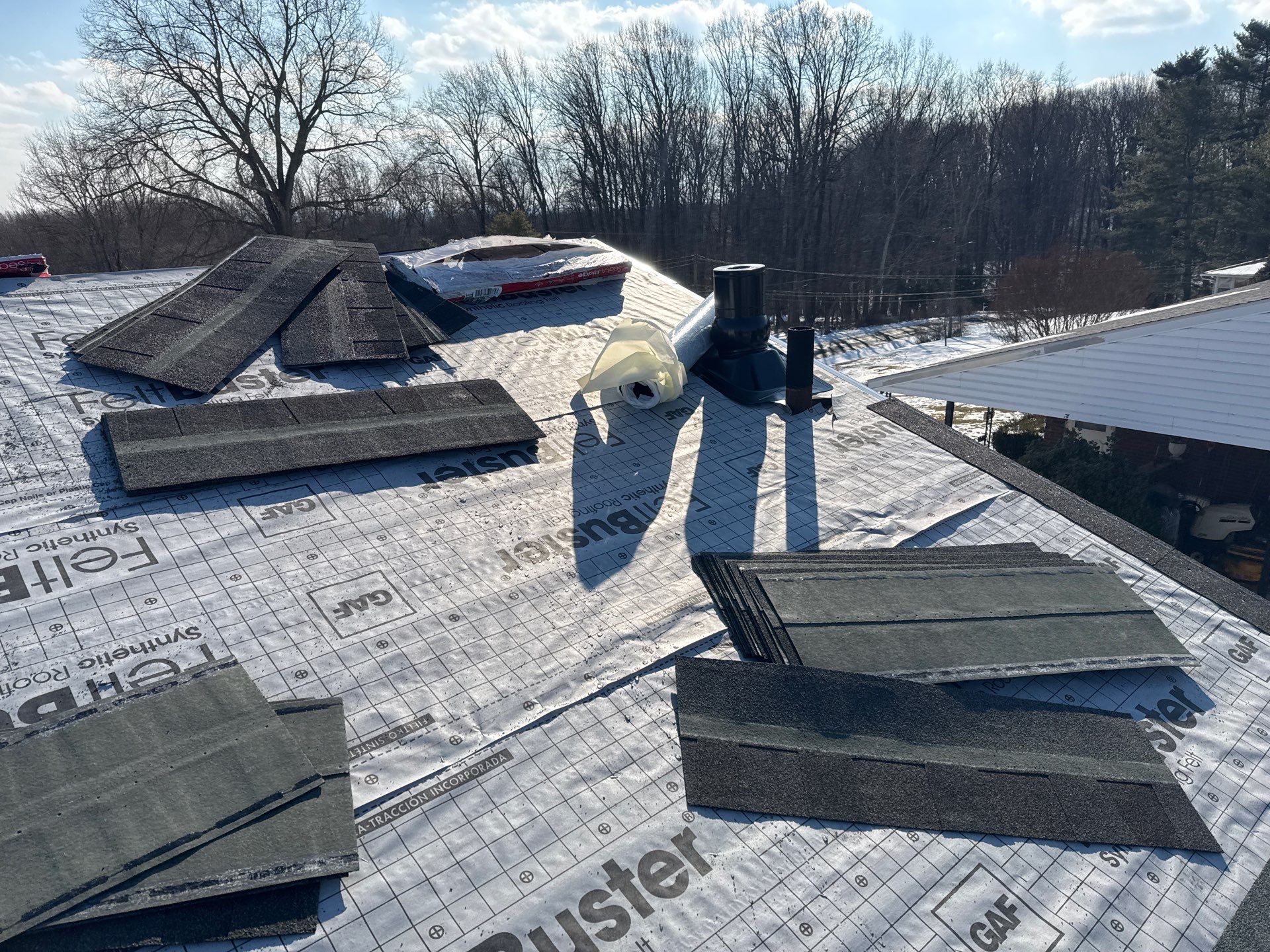 Residential Roofing Installation using GAF Timberline HDZ by Matter Construction, LLC