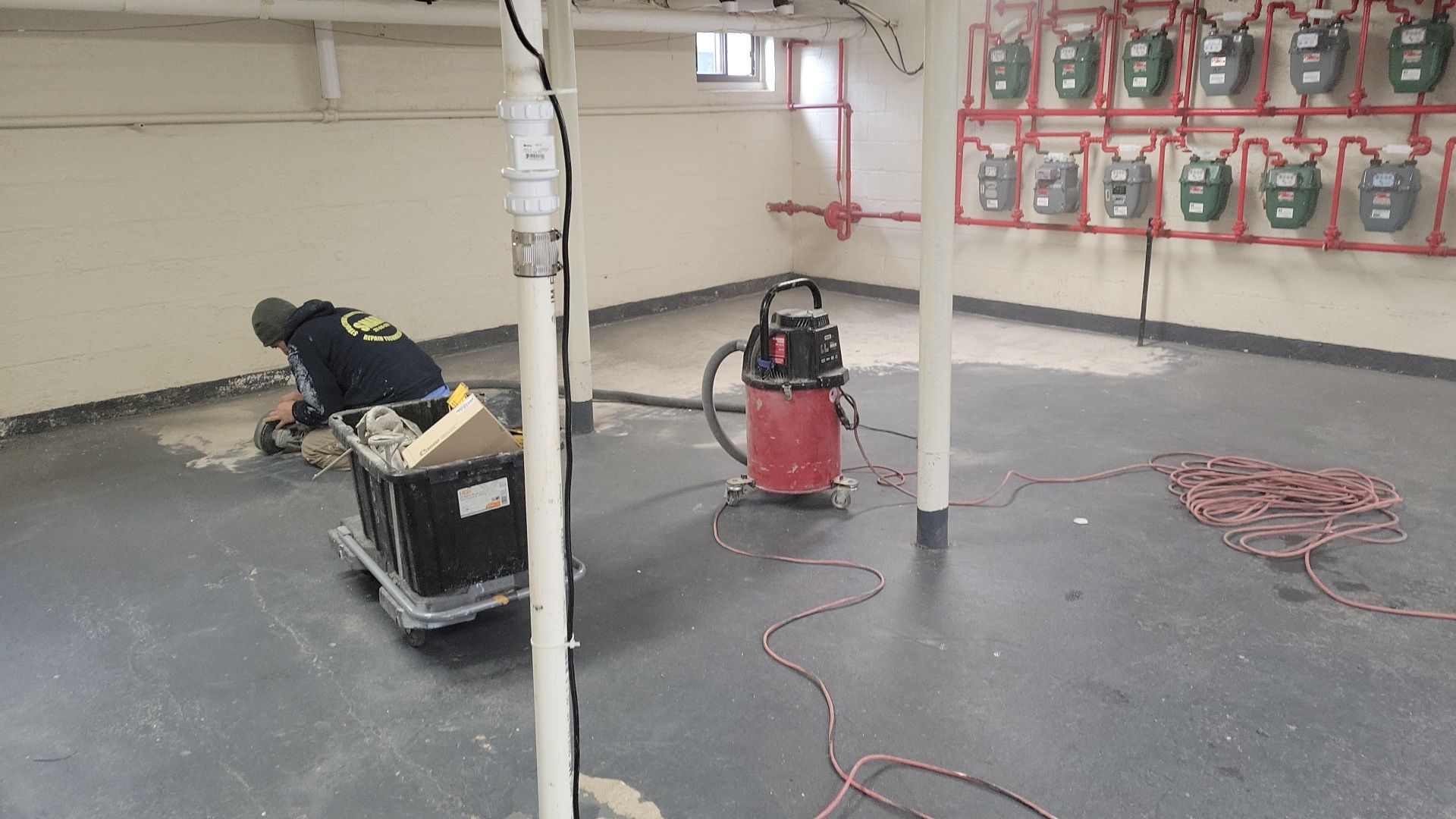 Laundry Room Floor Coating using Penntek- Silver Creek by Spectrum Painting, LLC