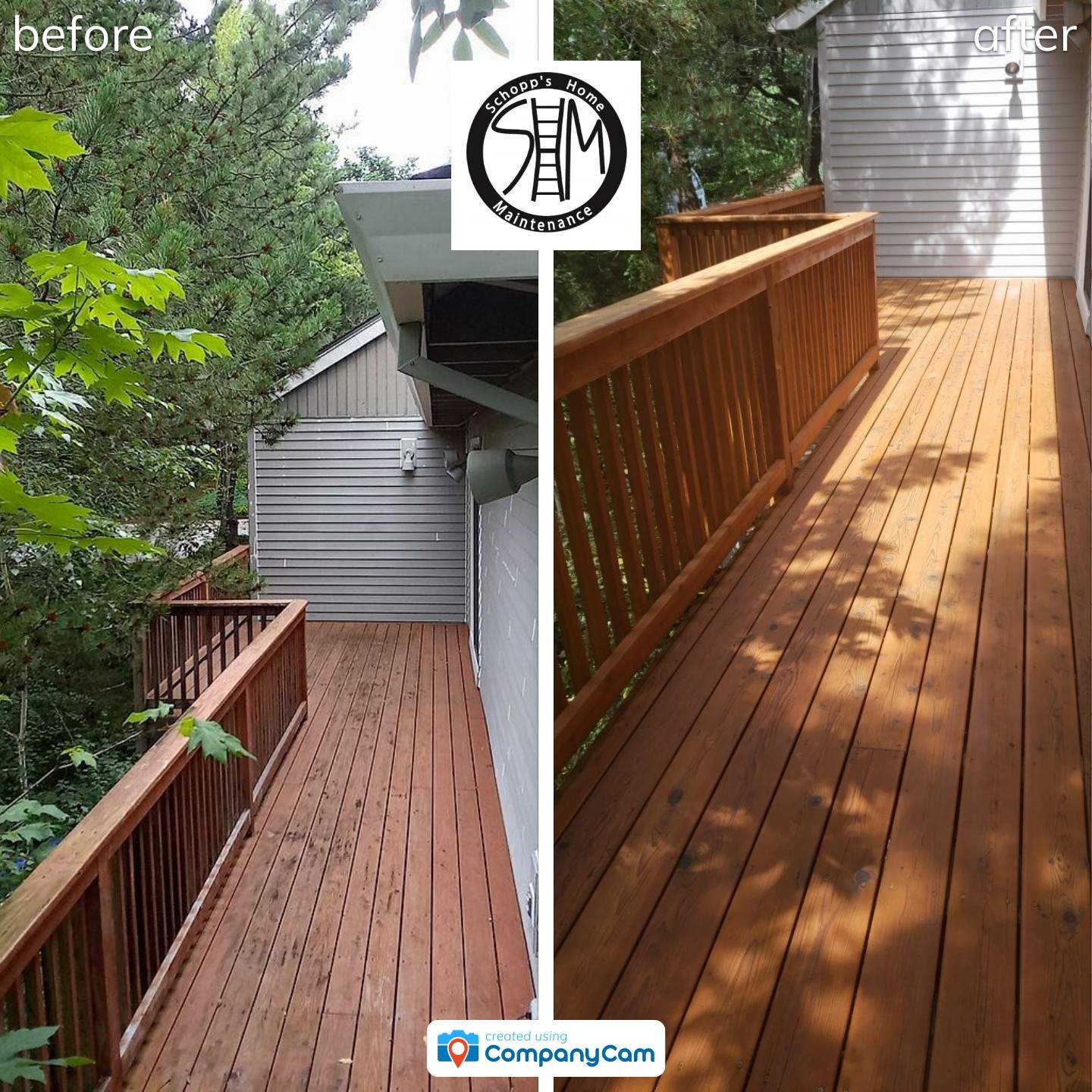 Deck Restoration using Armstrong-Clark Semi-Transparent Cedar 97229 by Paul Schopp