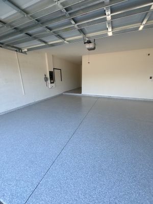 Flake Epoxy Garage Floor Coating System in Zephyrhills