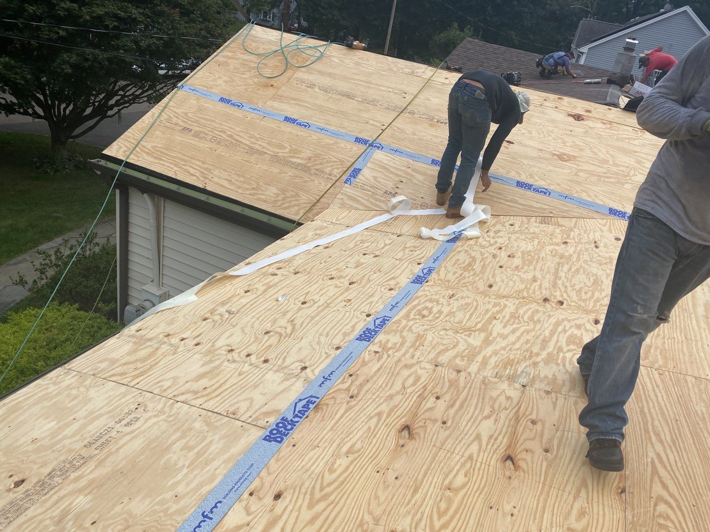 Residential Roofing Installation using Owens Corning Duration Brownwood by A Plus Exterior