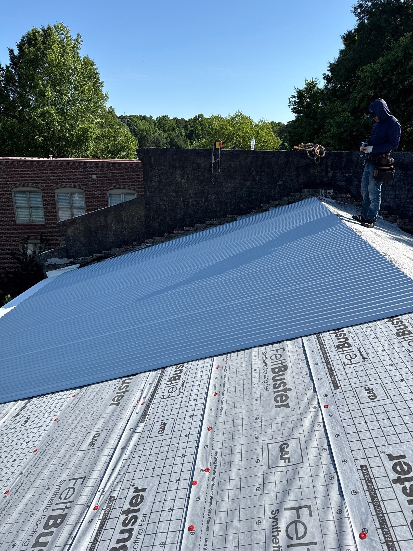 Roof Replacement - 24 Gauge Galvalume - Historic Building  by Pro Performance Roofing