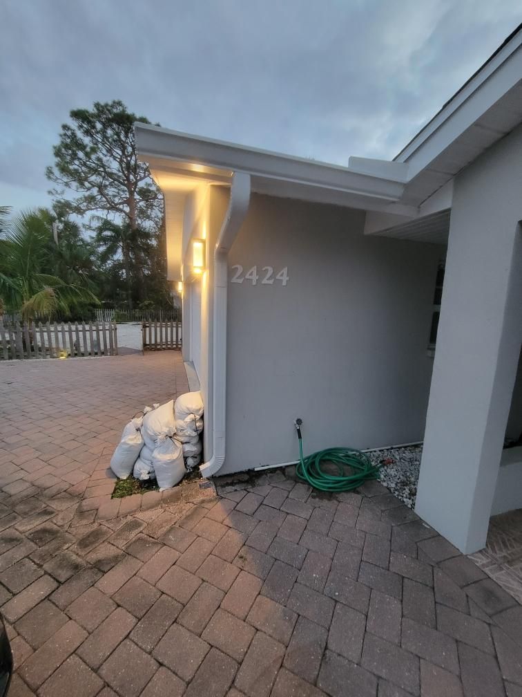 6-inch K-Style Gutter Installation in Sarasota FL by Gutter Professors