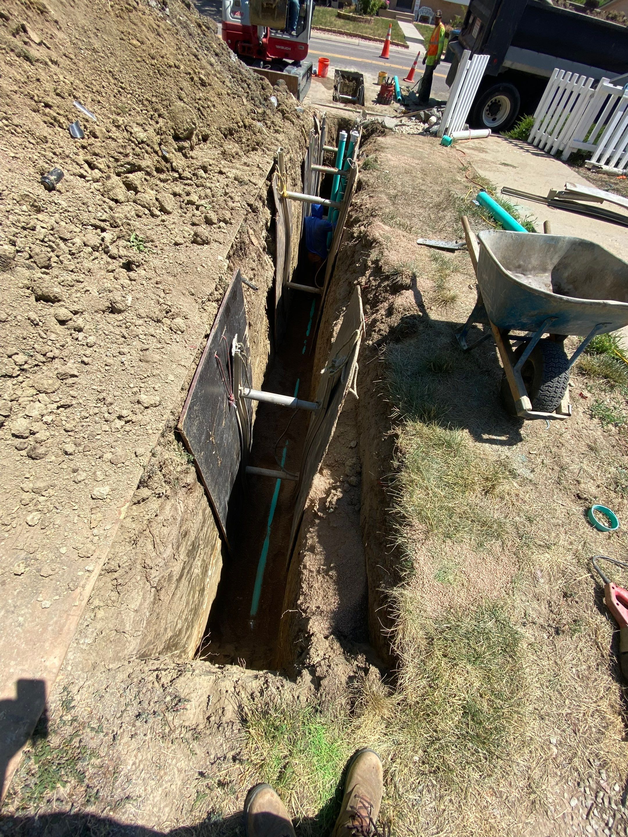 Tap in new city sewer line by Plumbing Connect Systems LLC
