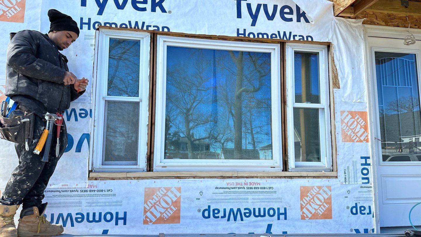 Siding Installation using Hardie Plank Aged Pewter by A Plus Exterior