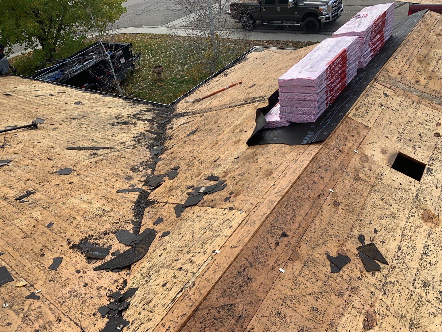 Boise single level low pitched roofing installation using Owens Corning in Teak by ID Roofing LLC