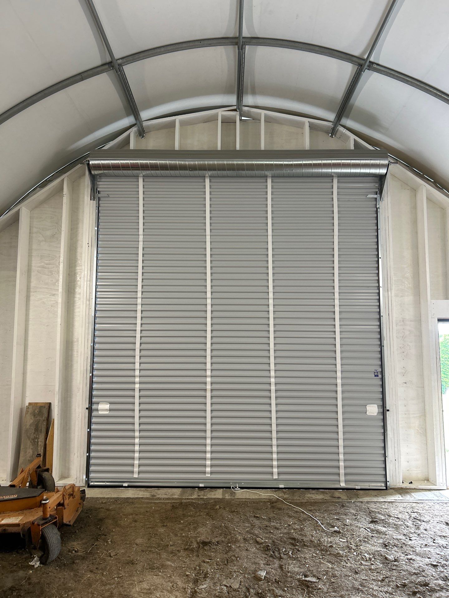 Door Installation using Tractrite Rollup Commercial Garage Door by Keene Door