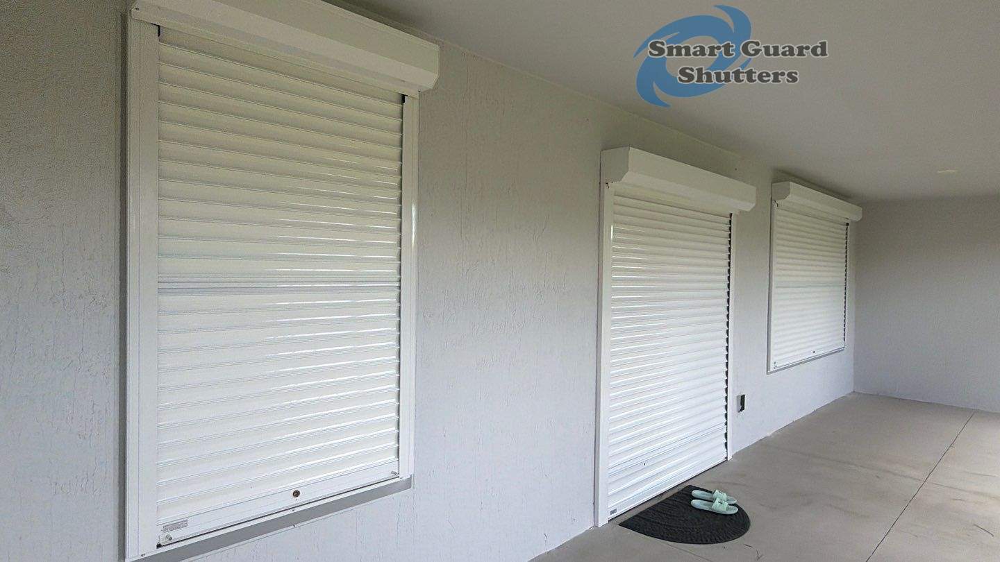 Rolling Shutters in White by Smart Guard Shutters