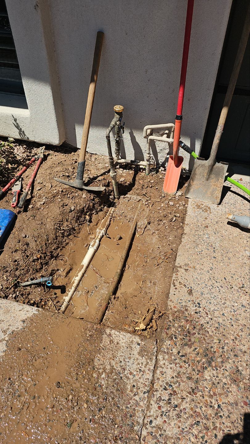 Irrigation Main Line PVC Repair by Iron Mountain Irrigation
