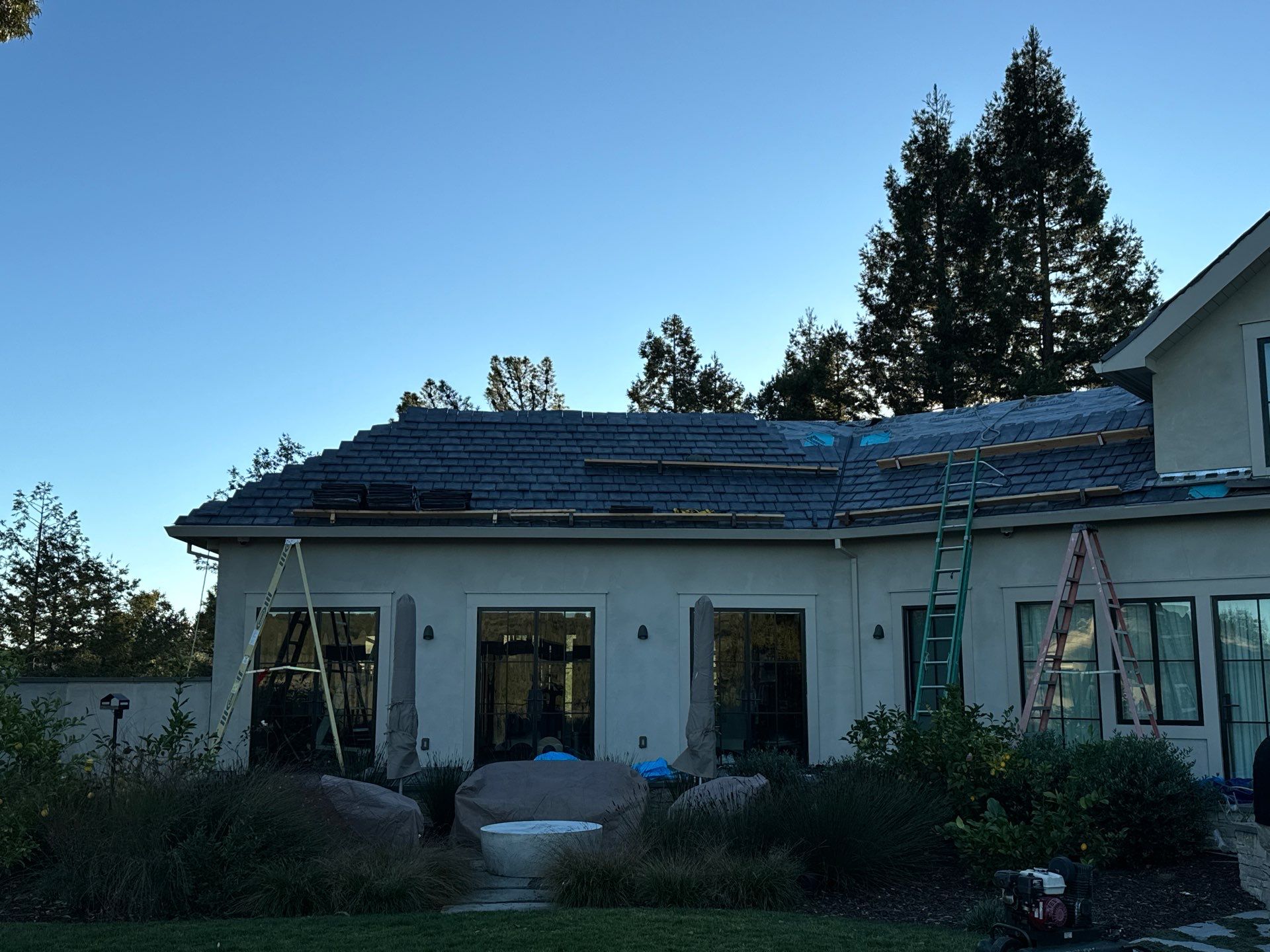 Residential Roofing Installation using Slate by Acker Roofing
