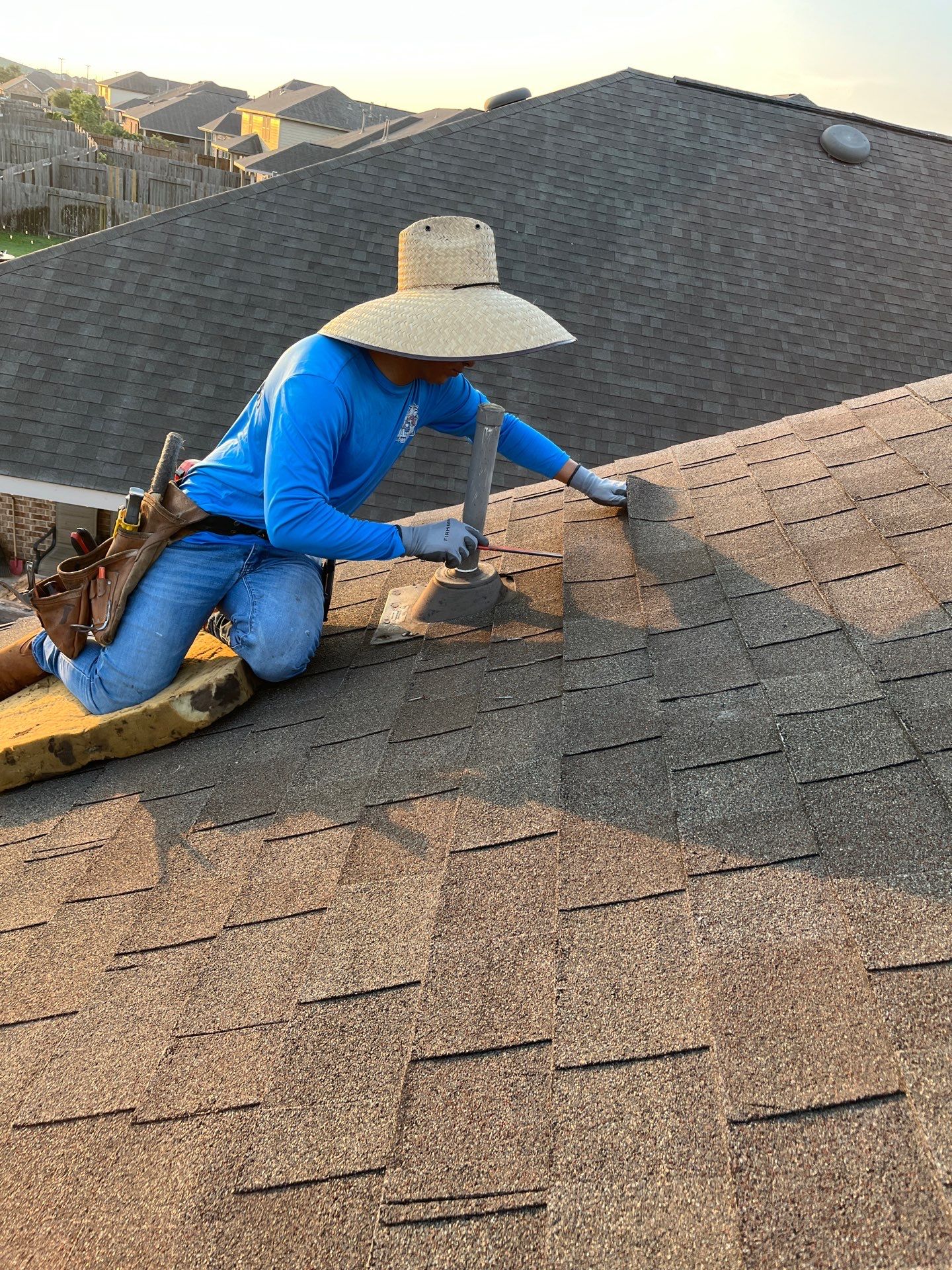 Hail Damage using Owen's Corning Duration (Lifetime) Shingles by Roof Repair Company