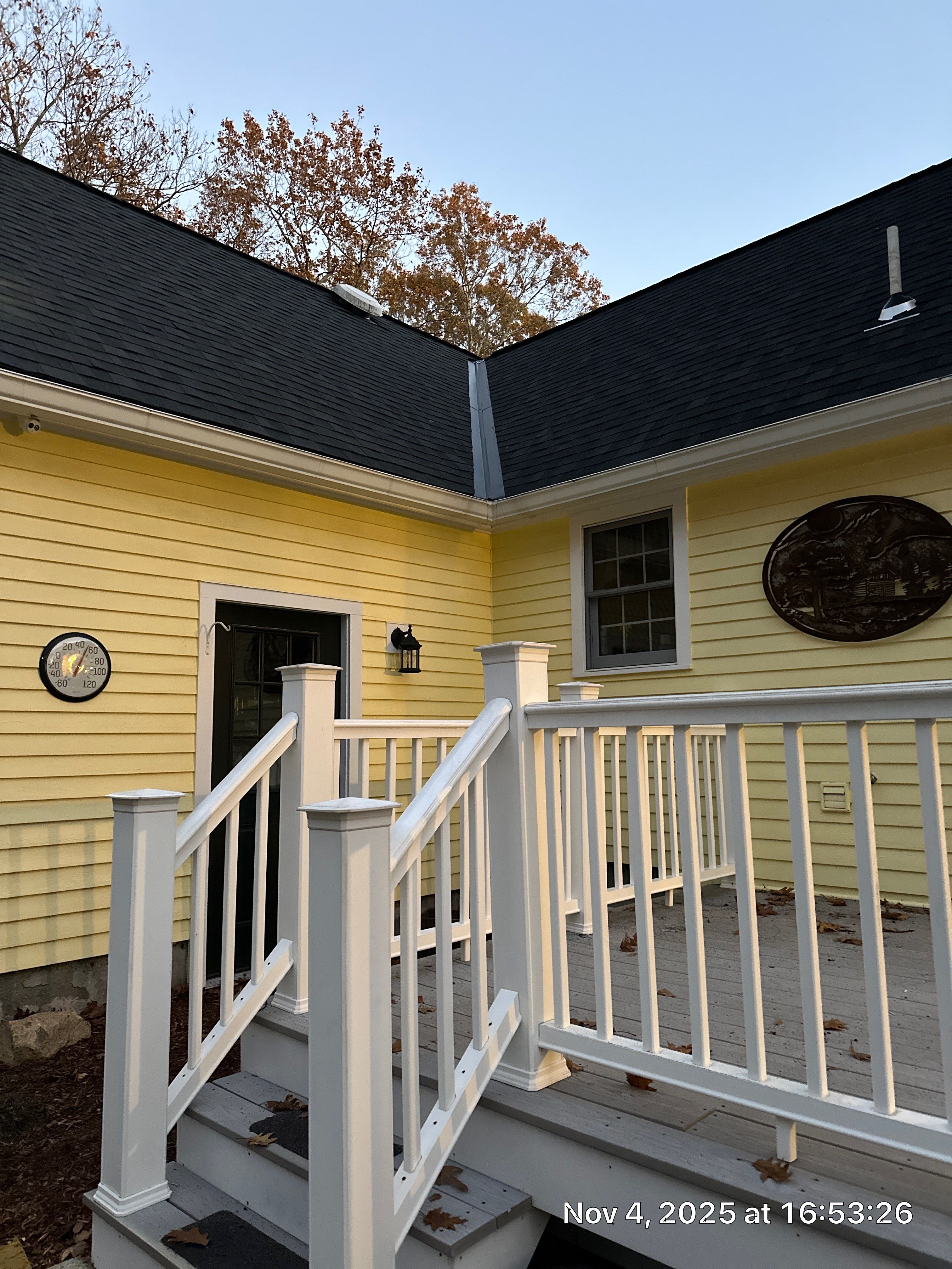 Chelmsford Premium Roof: Onyx Black Shingles with Standing Seam Metal Porch by Mighty Dog Roofing of Greater Middlesex County