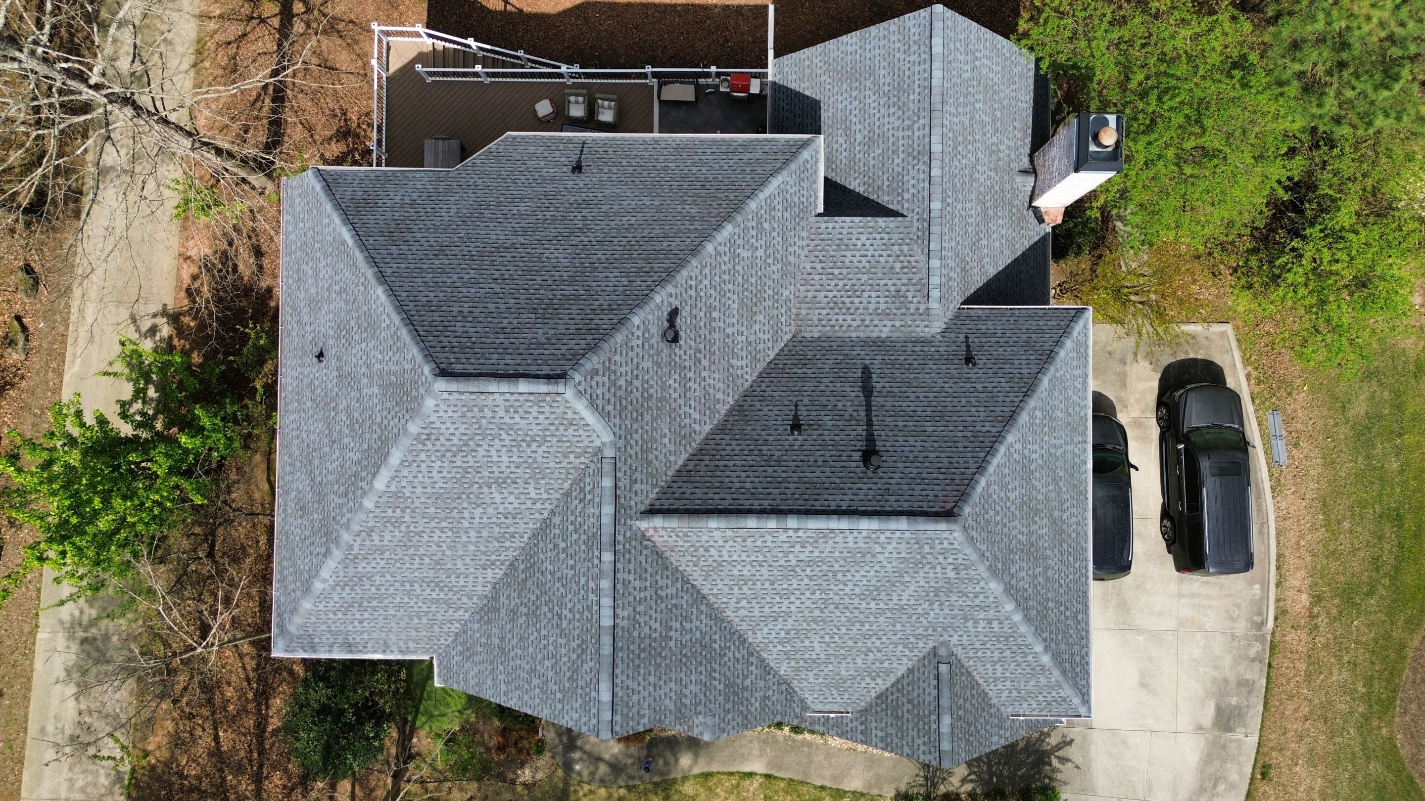 Alpharetta, GA Roof Replacement GAF Timberline HDZ Pewter Gray by Reset Roofing