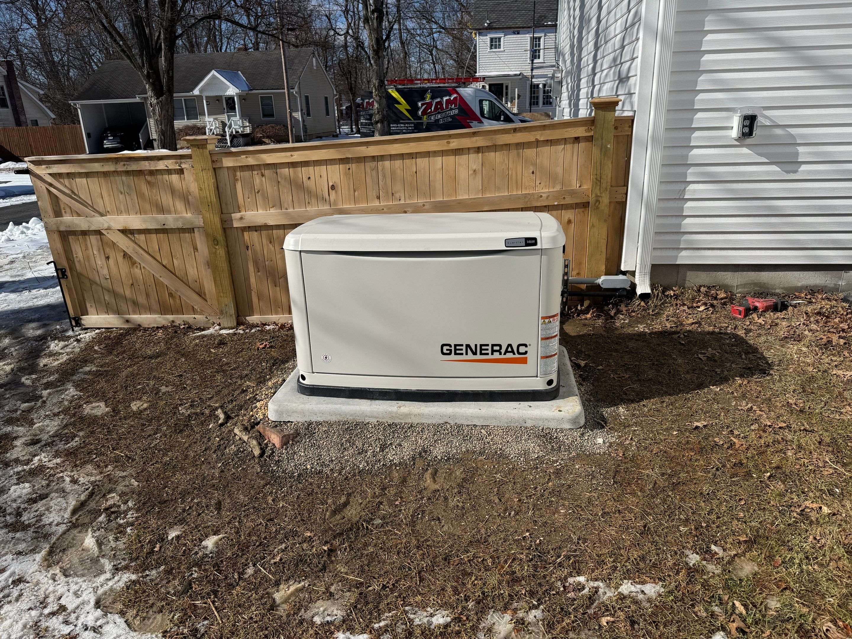 ZAM Electrical Installs Generac Generator with Gas Line by ZAM Electric