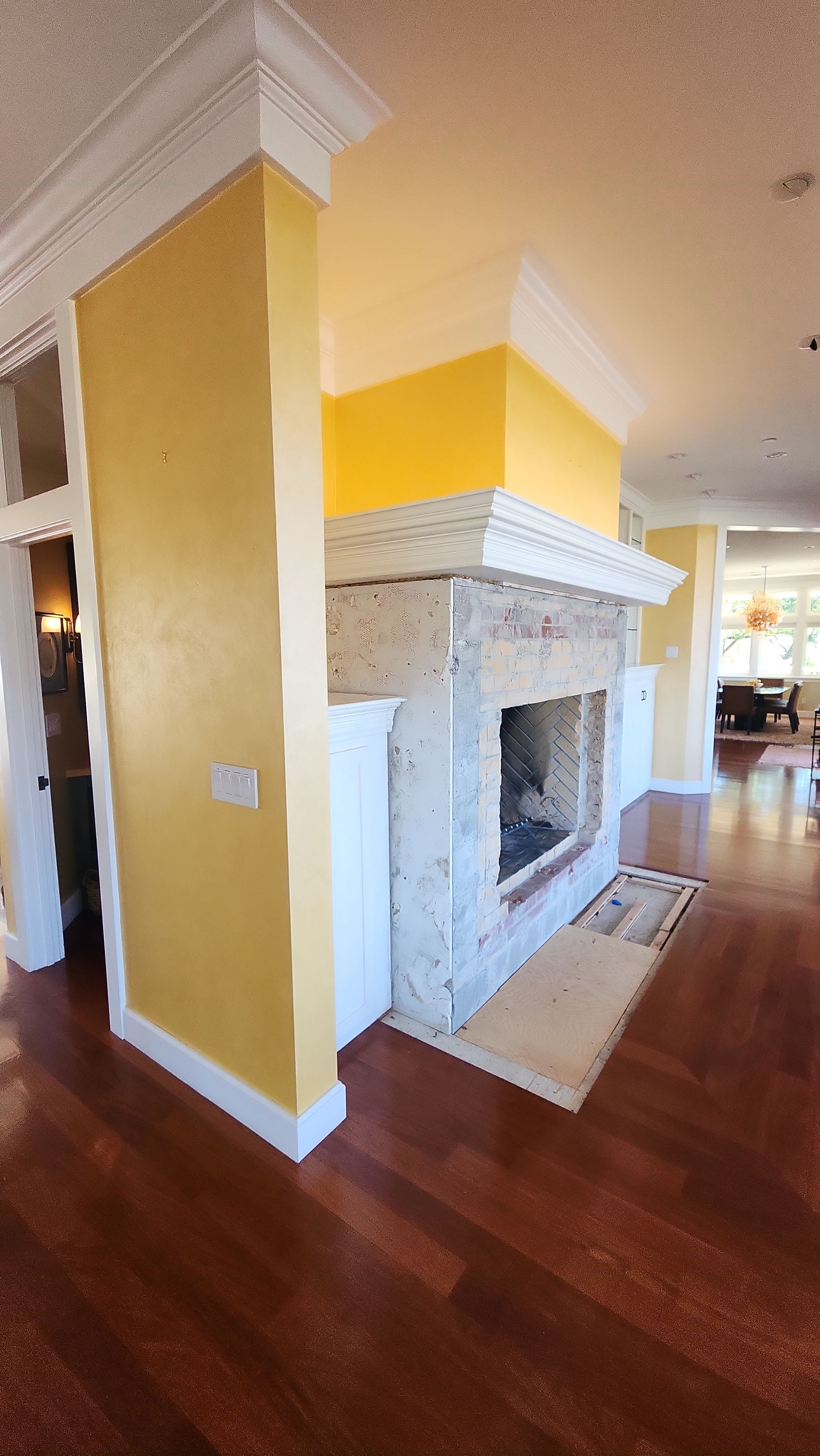 Backlit Stone On A Fireplace by S.Y. Electric Inc.