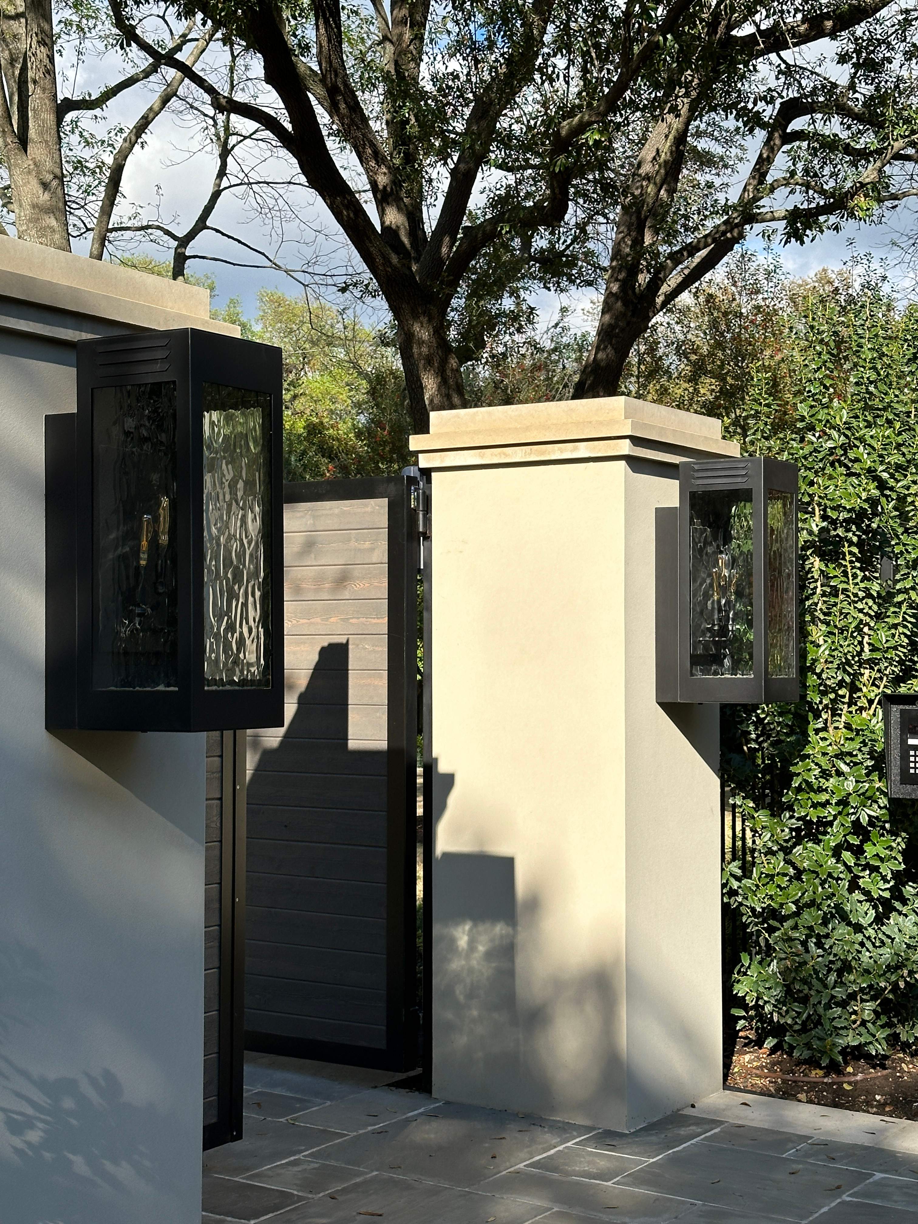 Architectural Outdoor Lighting and Custom Decorative Lantern Installation by Solara Custom Living