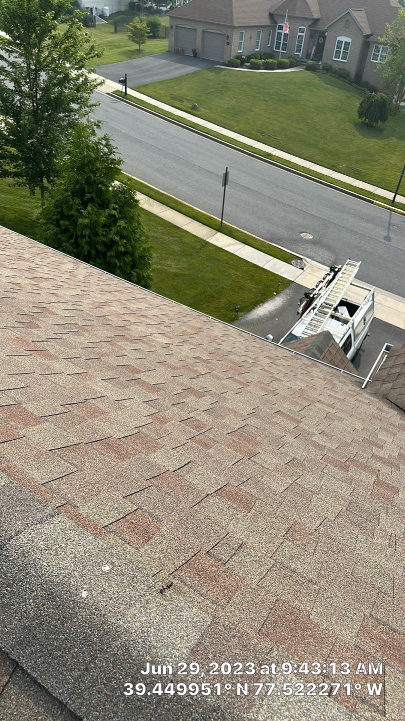 Residential Roofing Repair using CertainTeed Landmark Weathered Wood Architectural Shingles by Frederick Roof Repair
