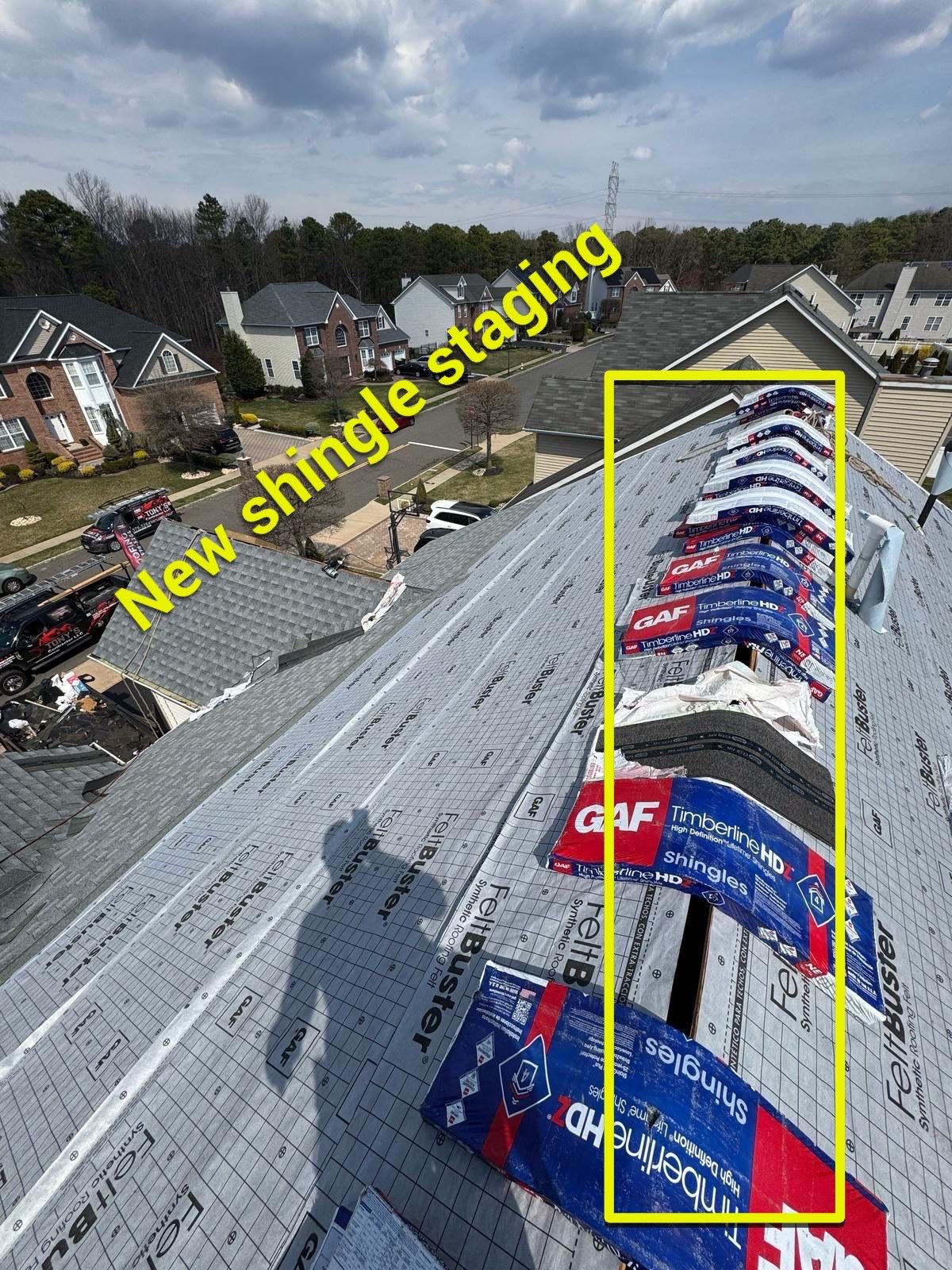 Project in Morganville, NJ by Tony's Roofing
