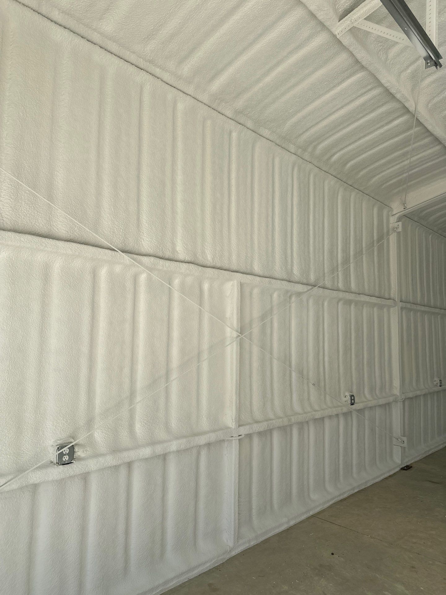 2" close cell foam on this new shop Sanger Tx  by Apex Insulation Solutions
