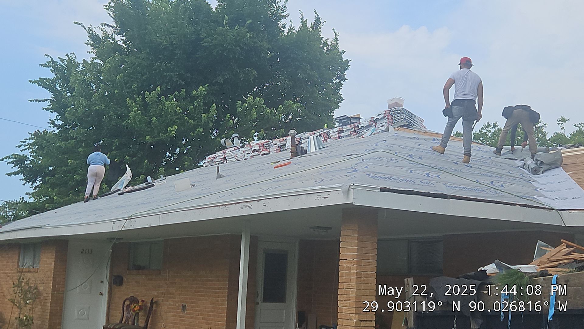 Project in Terrytown by Robertson Roofing & Siding Inc