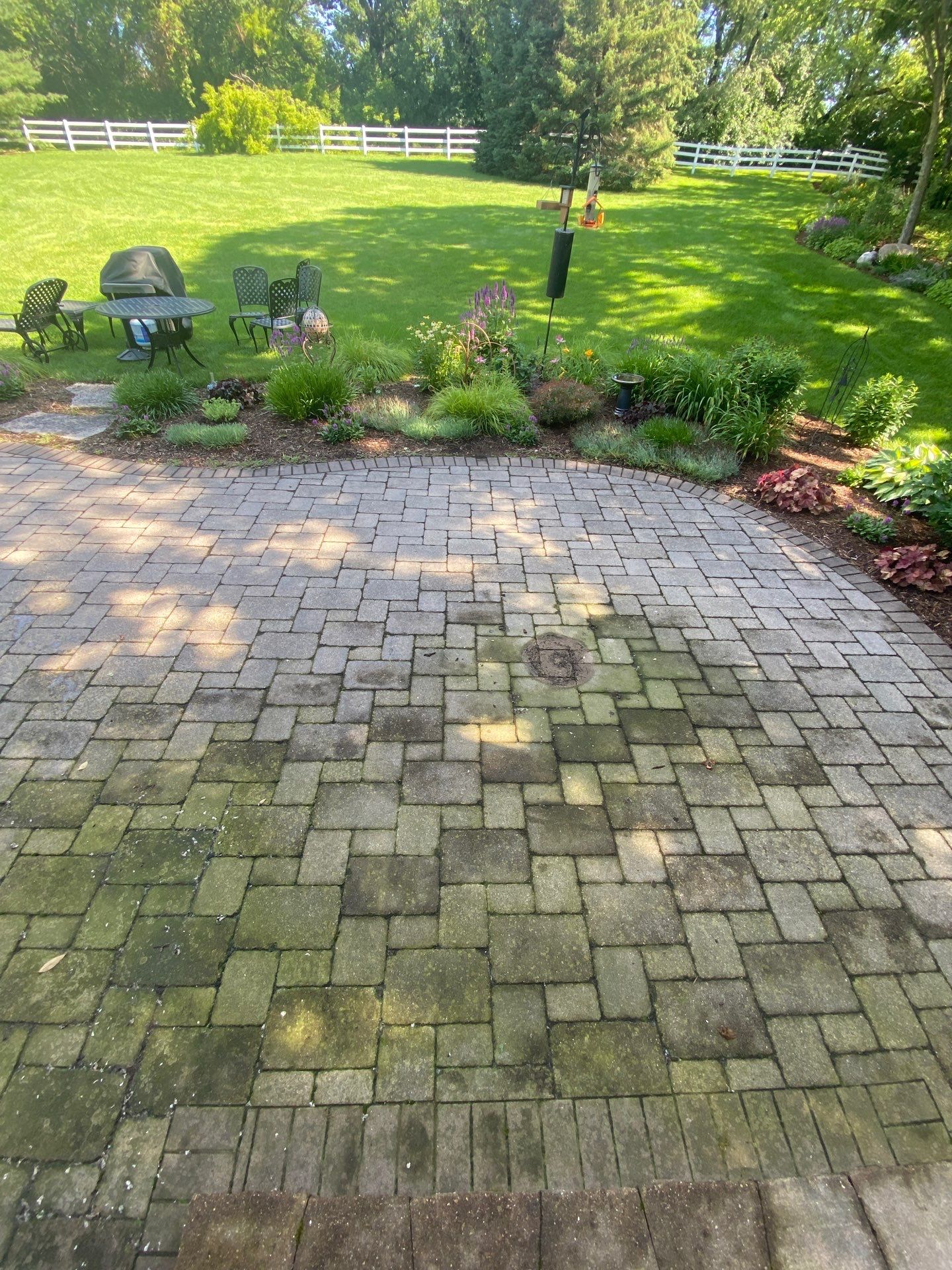 Patio and stepper cleaning by Shulla Exterior Cleaning